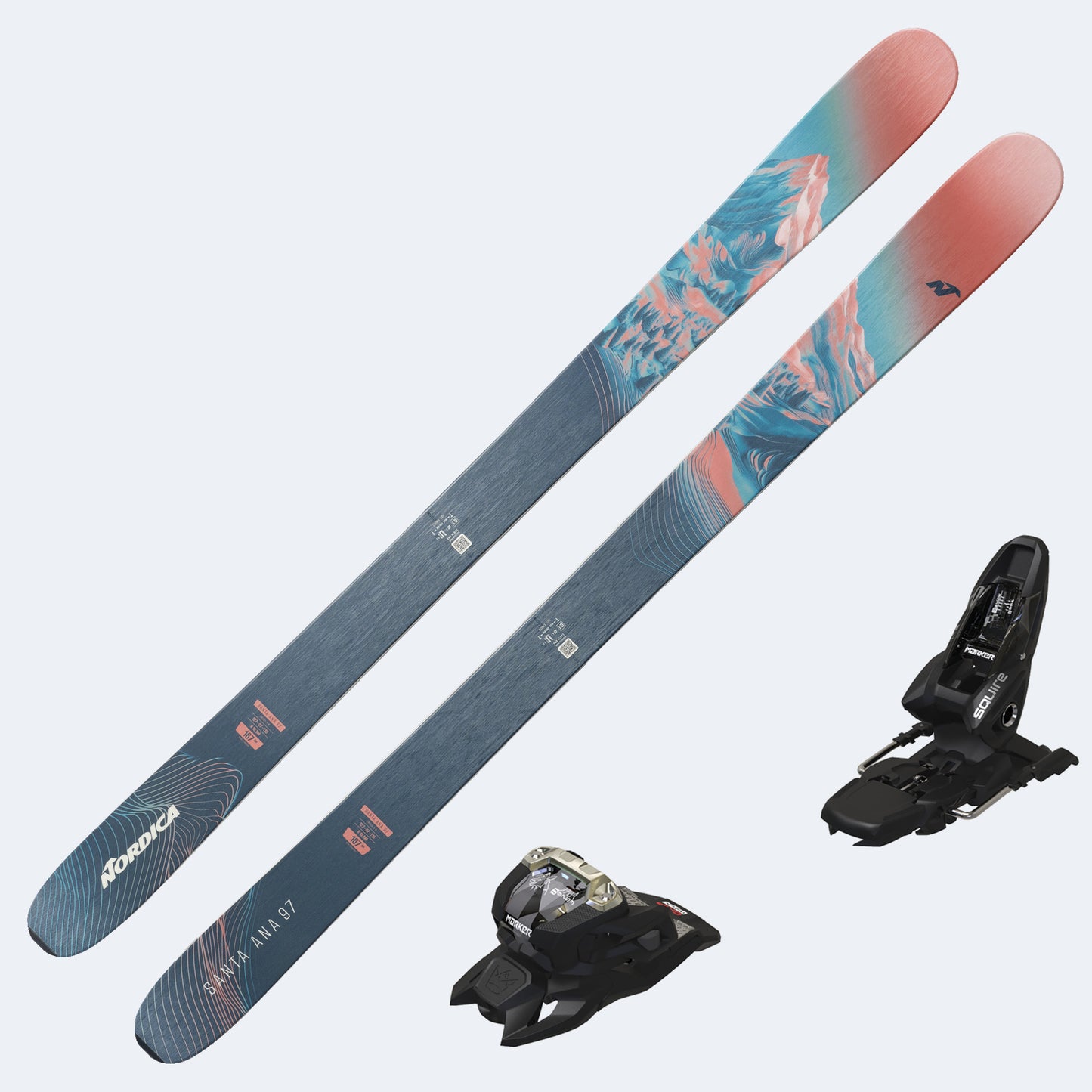 2027 Nordica Santa Ana 97 Women's Skis with Tyrolia Attack LYT 11 GW Bindings