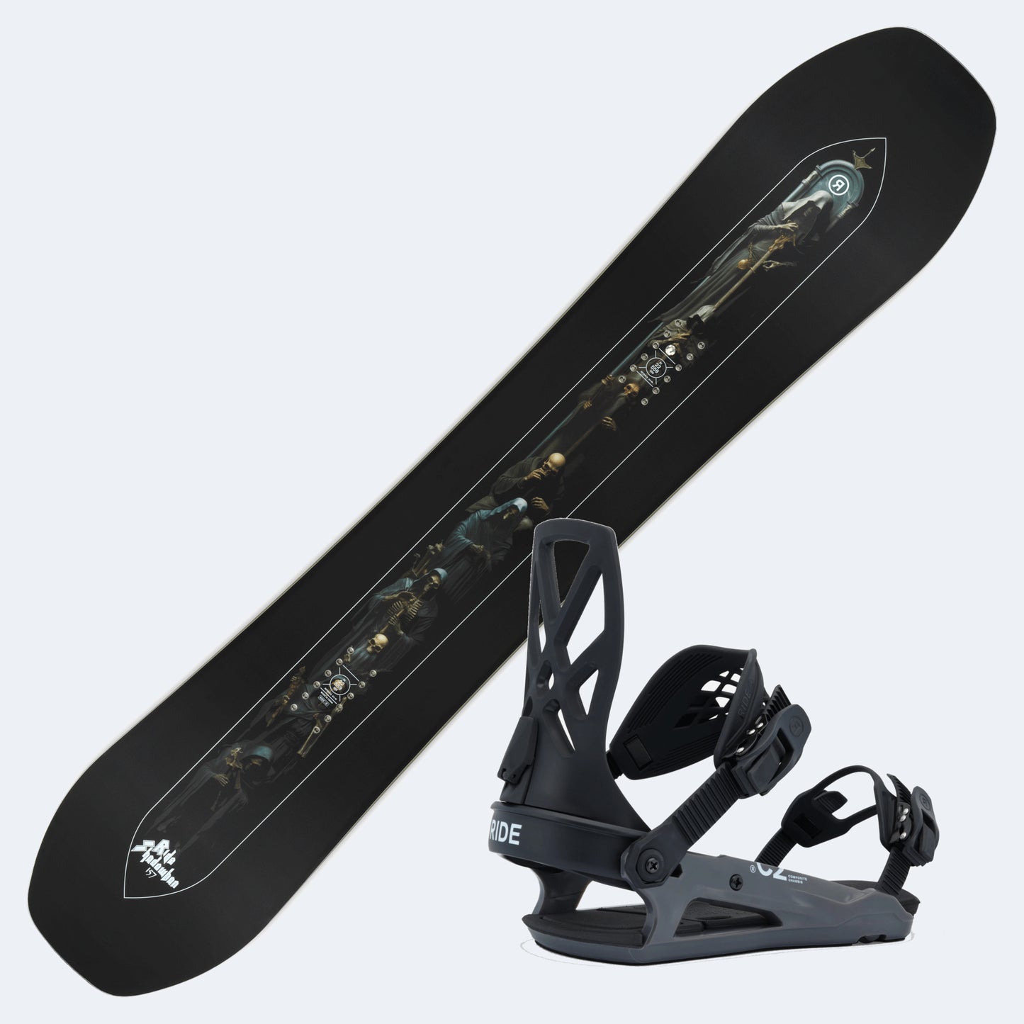 2026 Ride Shadowban Snowboard with Ride C-2 Bindings
