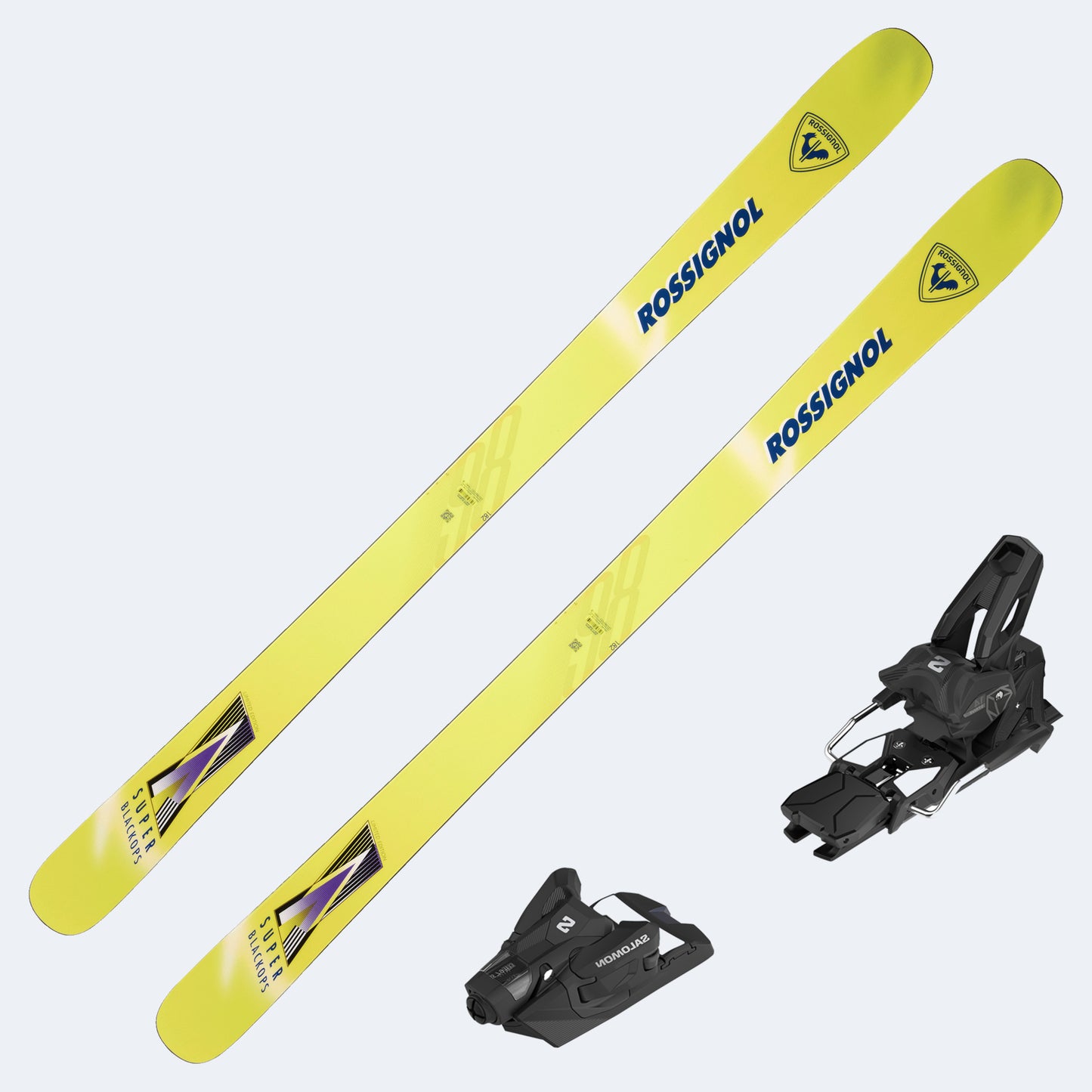 2026 Rossignol Super Black Ops Open Skis with Salomon Strive 14 GW Bindings