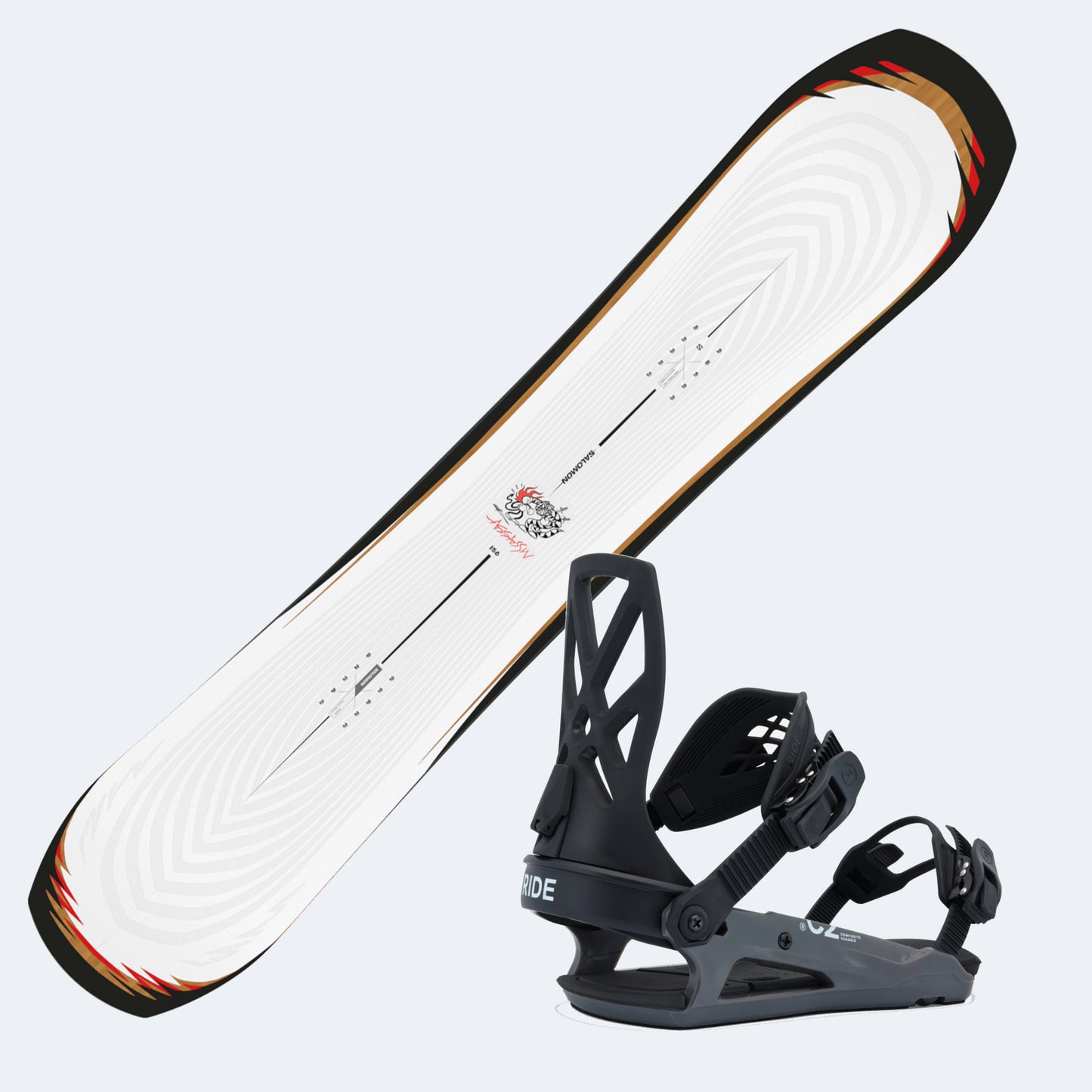 2026 Salomon Assassin Snowboard with Ride C-2 Bindings