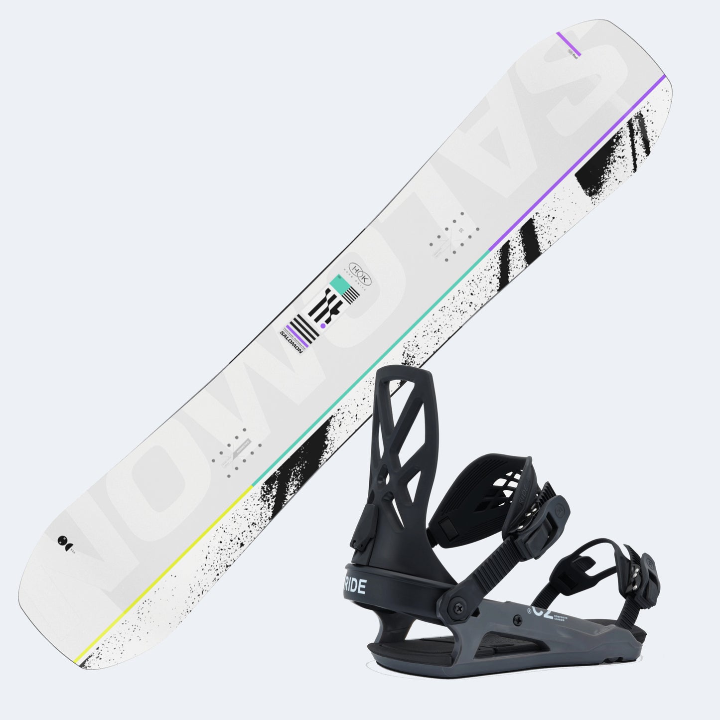 2026 Salomon Huck Knife Snowboard with Ride C-2 Bindings