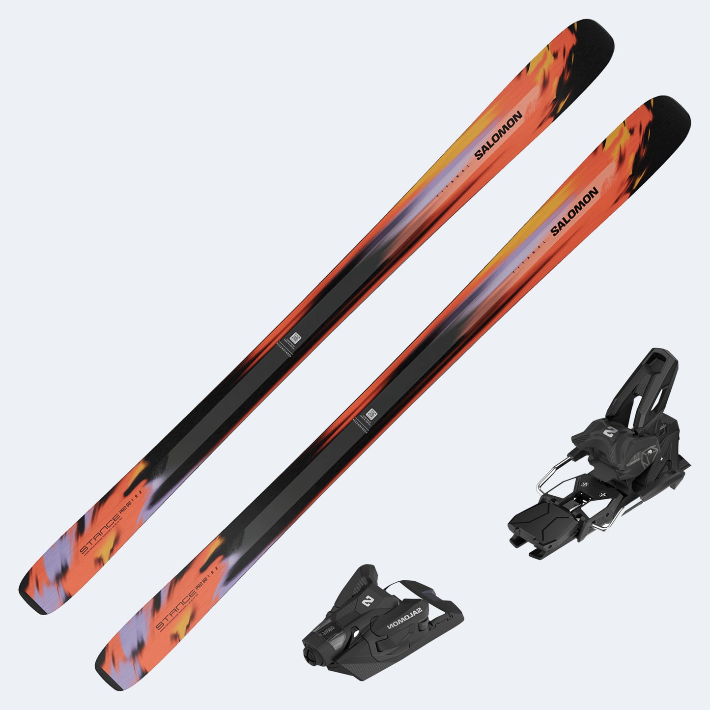 2026 Salomon Stance Pro 96 Skis with Salomon Strive 14 GW Bindings