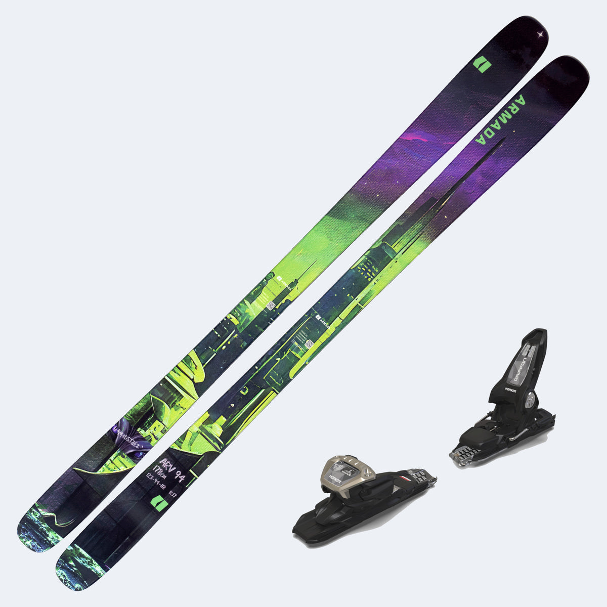 2027 Armada ARV 94 Demo Skis with Marker Griffon 13D Demo Bindings
