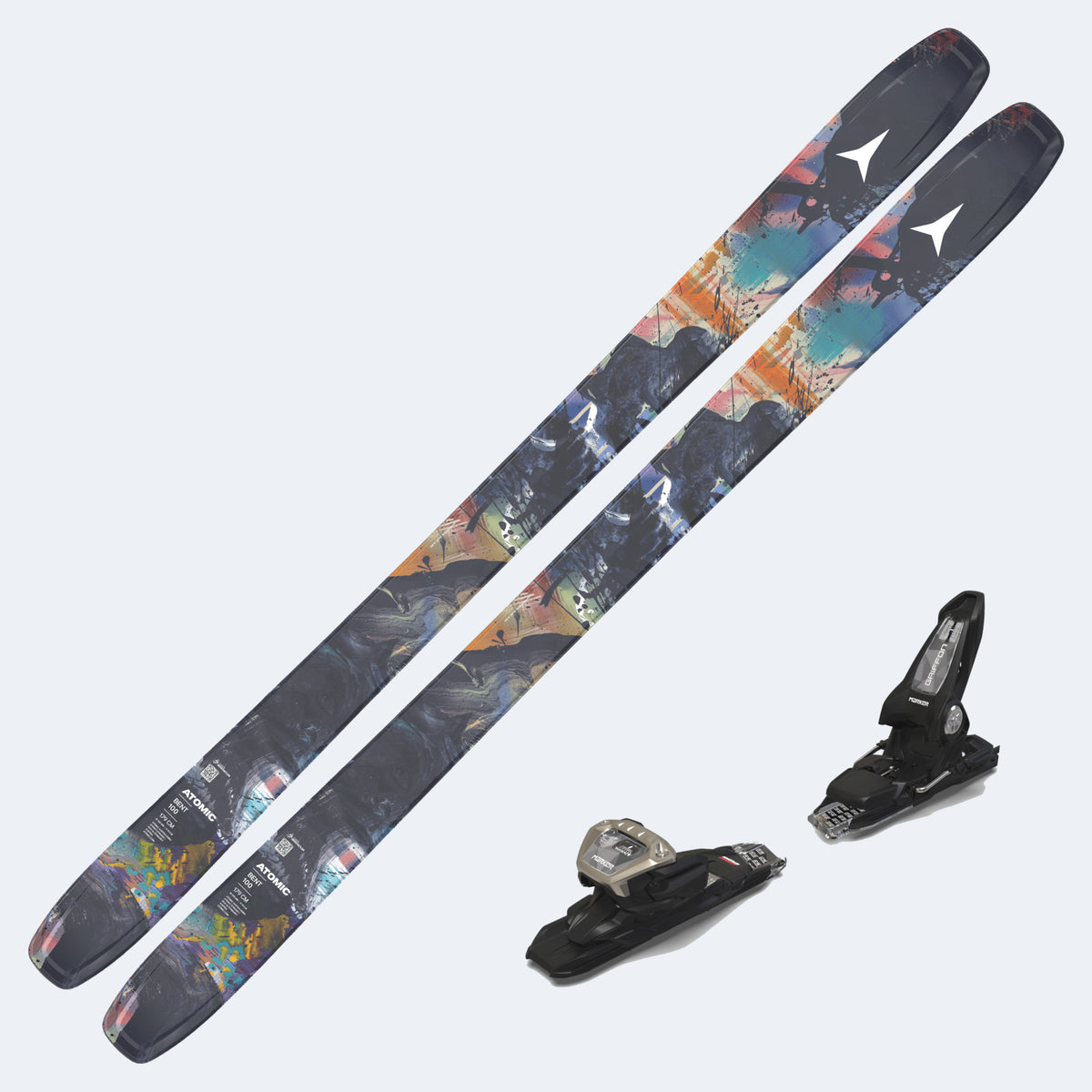 2027 Atomic Bent 100 Demo Skis with Marker Griffon 13D Demo Bindings