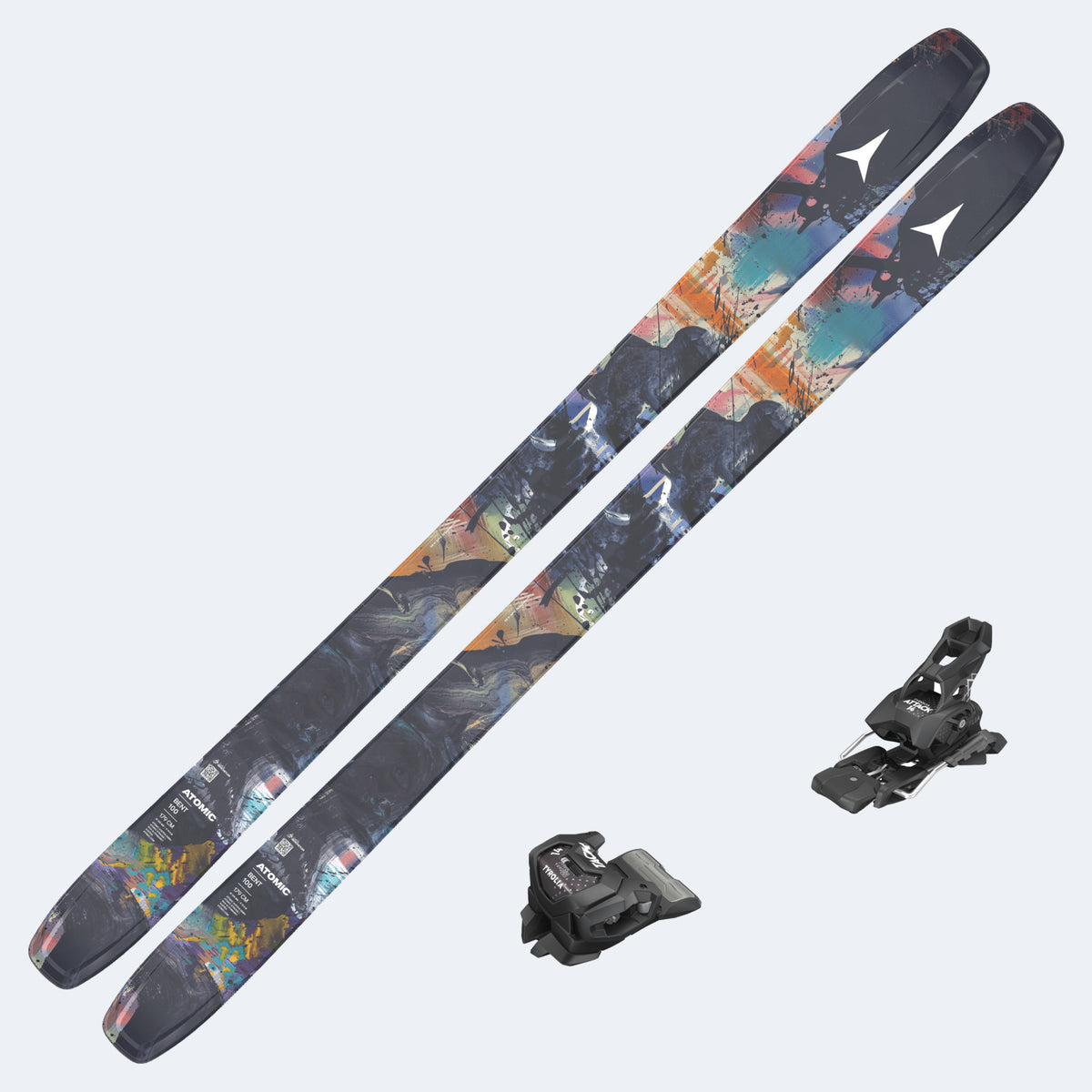 2027 Atomic Bent 100 Skis with Tyrolia Attack 14 GW Bindings
