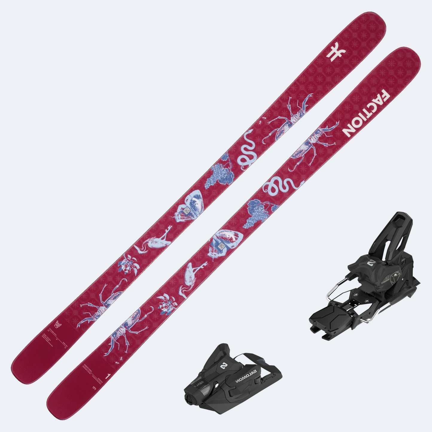 2027 Faction Prodigy 1 Capsule Skis with Salomon Strive 14 GW Bindings