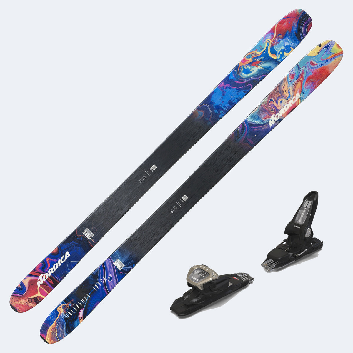 2027 Nordica Unleashed 106 CA Demo Skis with Marker Griffon 13D Demo Bindings