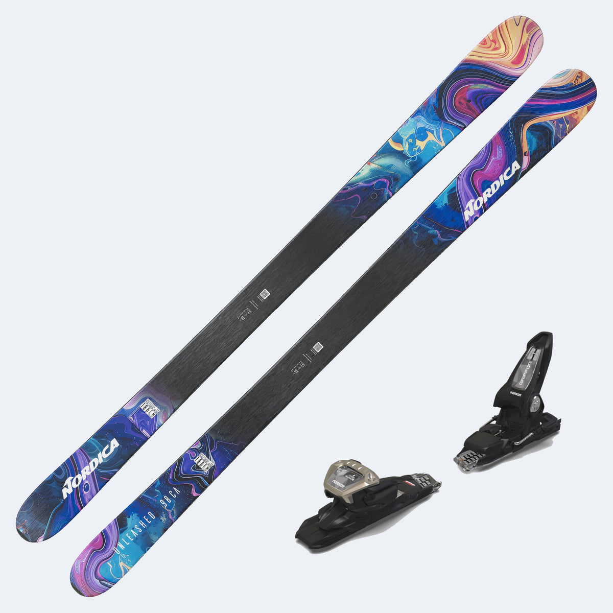 2027 Nordica Unleashed 98 CA Demo Skis with Marker Griffon 13D Demo Bindings