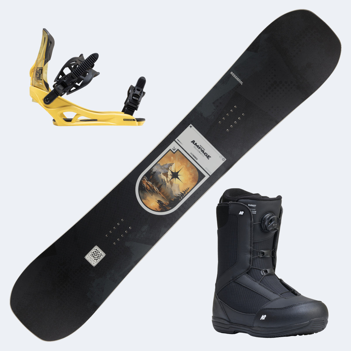 2027 Rossignol Snowboard with K2 Boots and Bindings