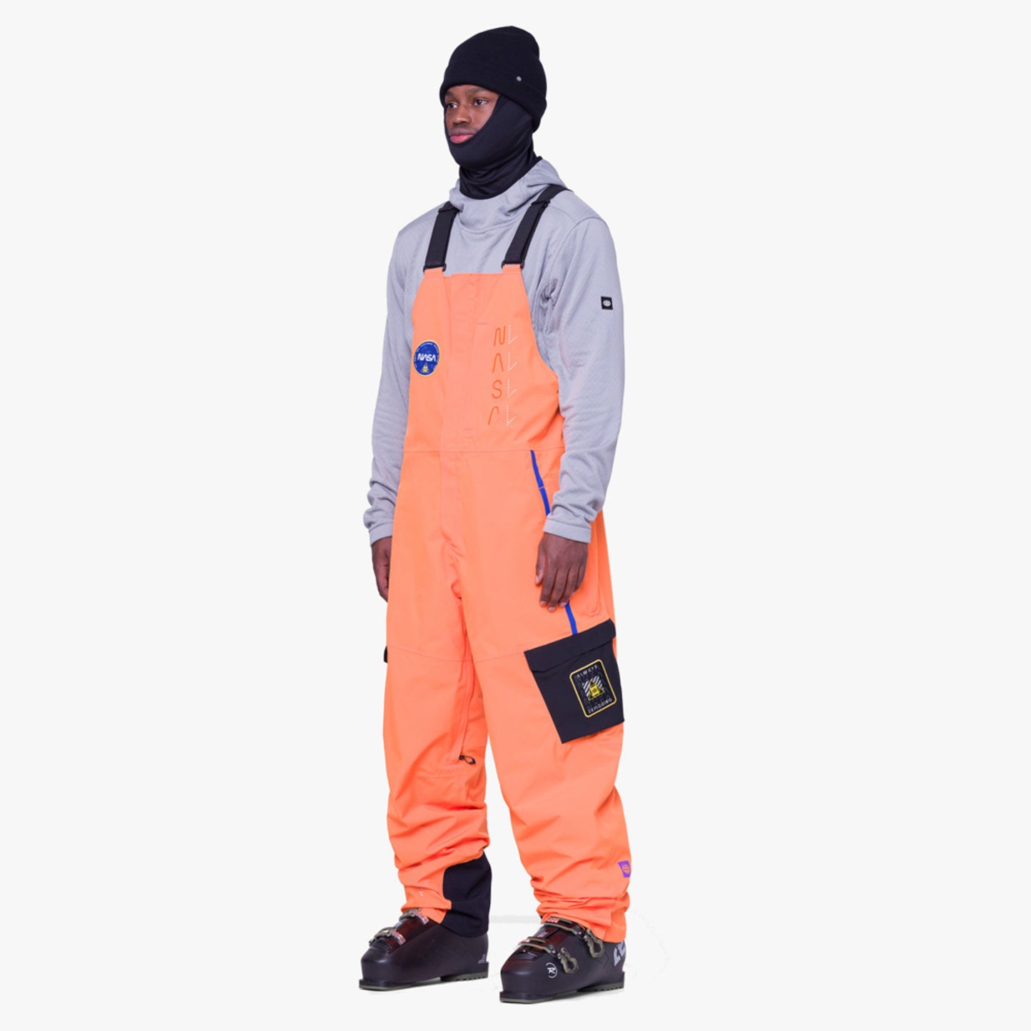686 Exploration Men's Bib - Nasa Orange Black - XL