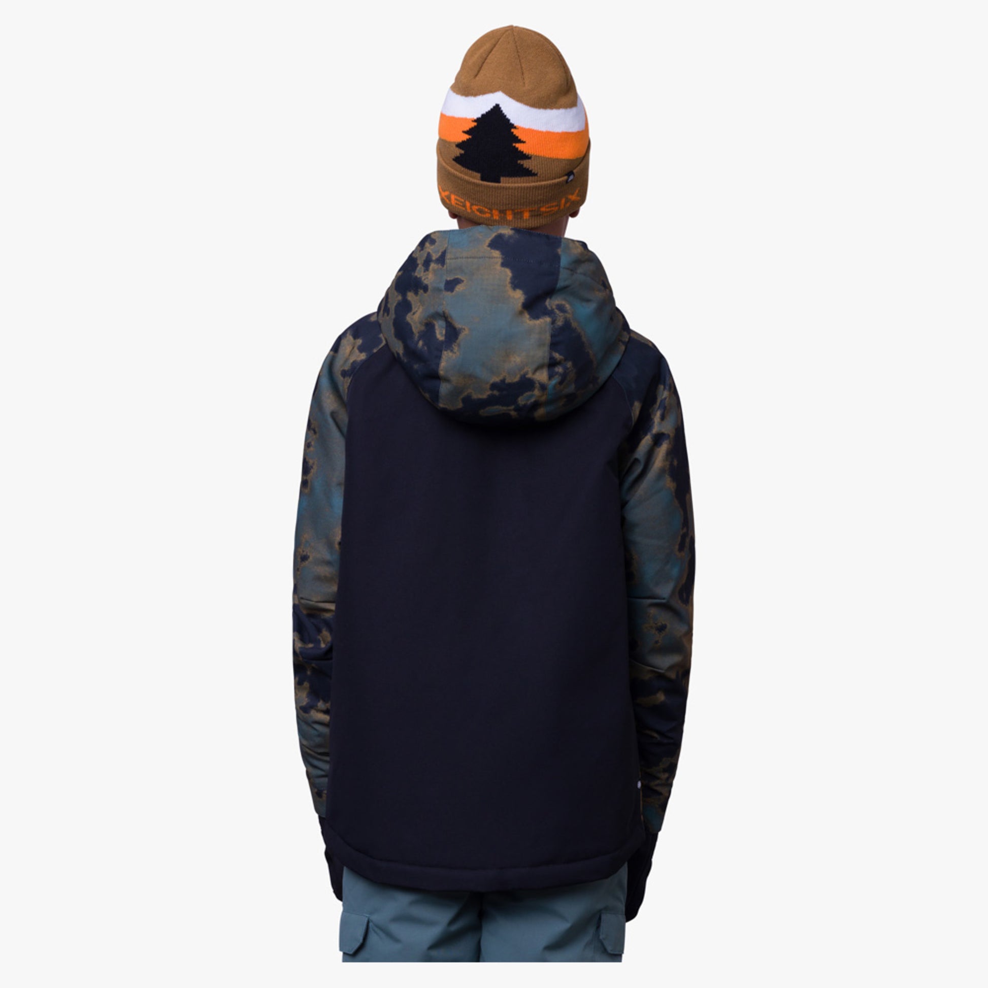 686 Geo Insulated Boy's Jacket - Breen Nebula - XL