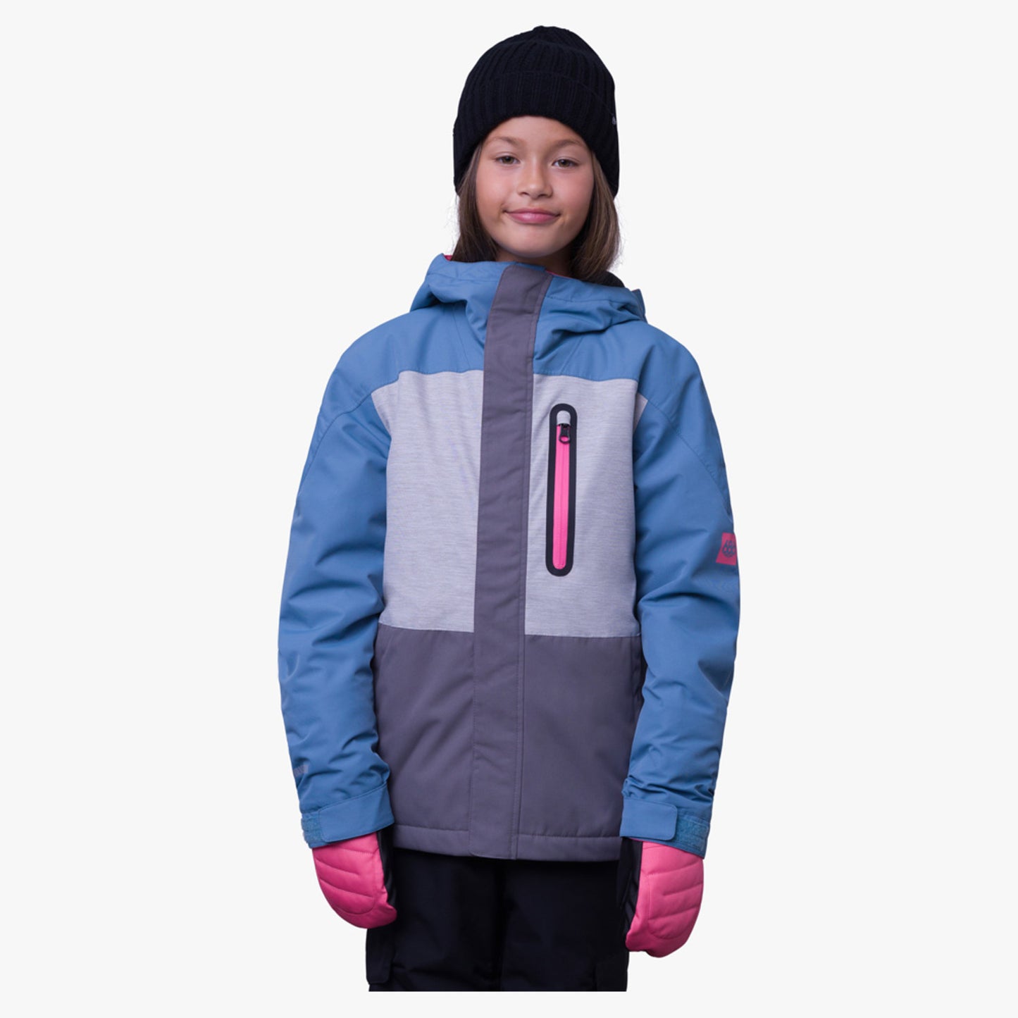 686 Hydrastash Insulated Girl's Jacket - Steel Blue - XL