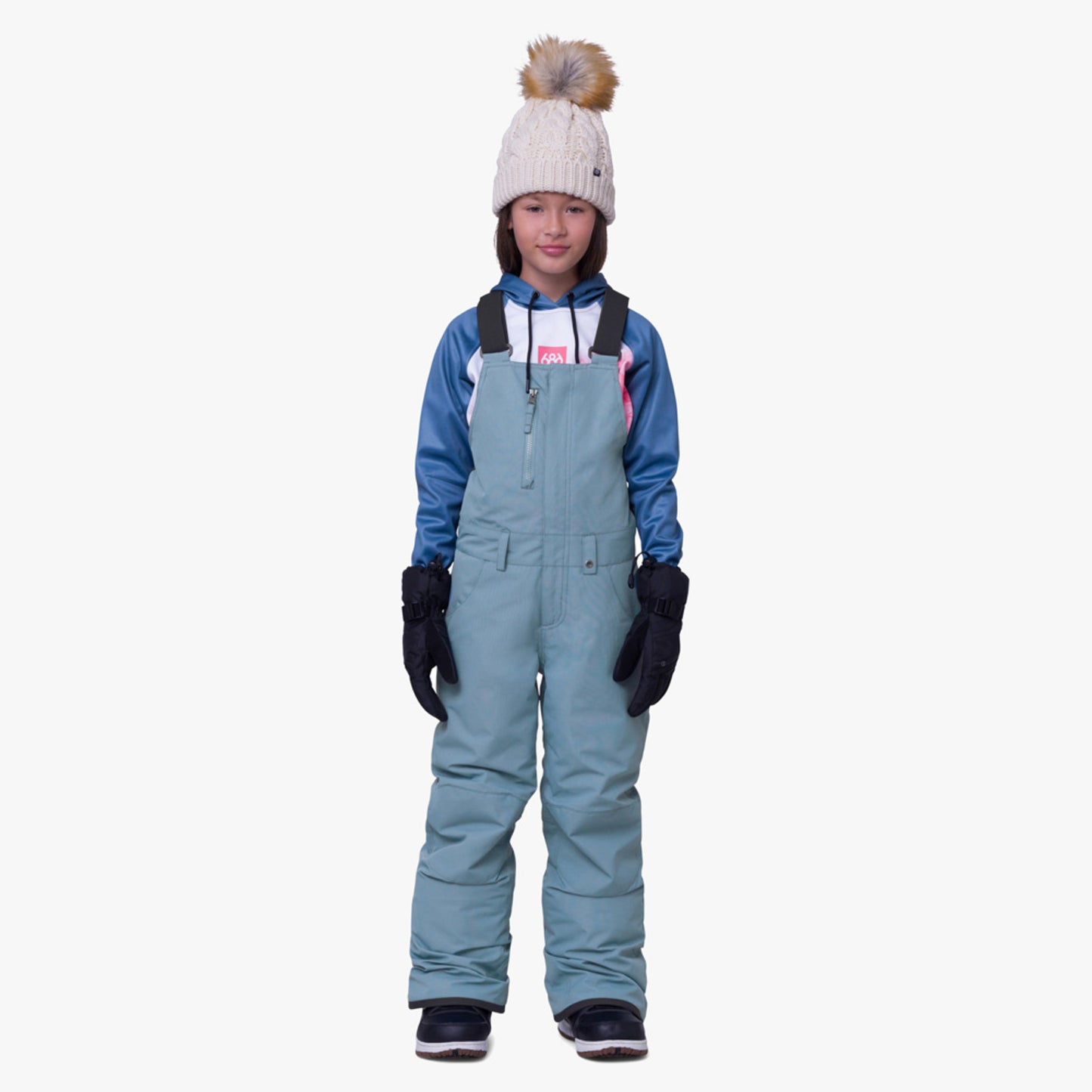 686 Sierra Insulated Girl's Bib - Steel Blue - XL