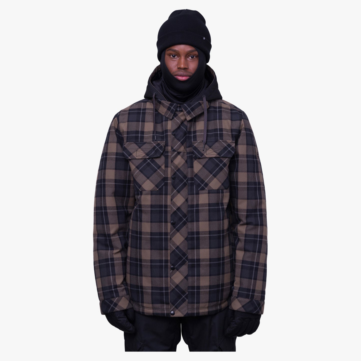 686 Woodland Men's Jacket - Tobacco Plaid - XXL