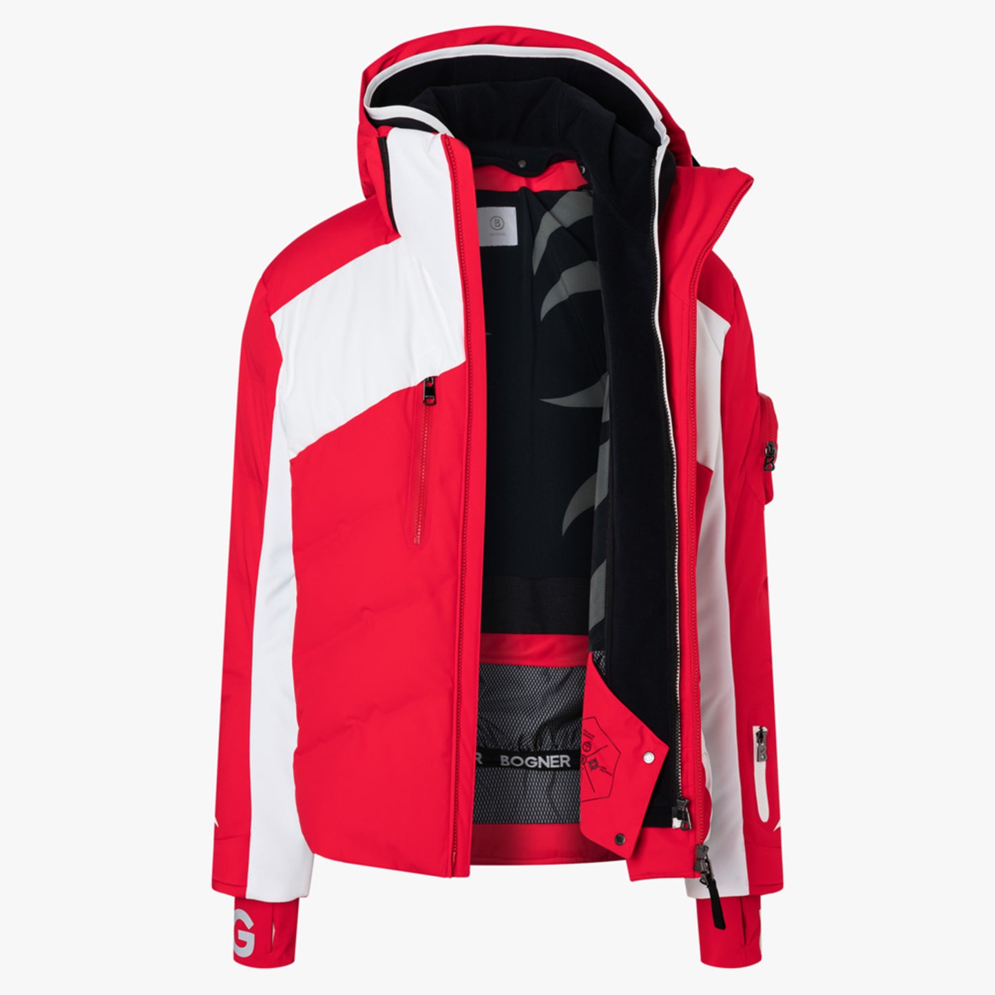 Bogner Jessy-D Hooded Men's Jacket - Fast Red - 42