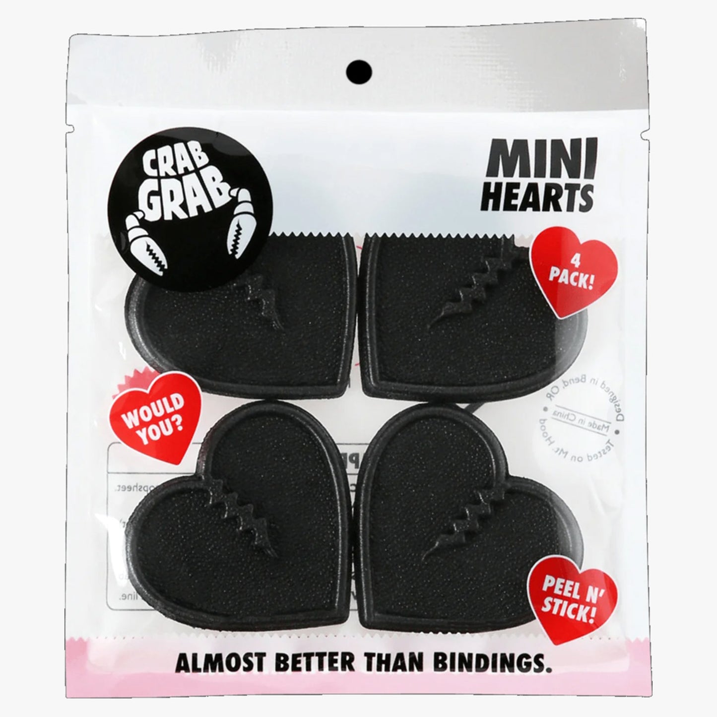 Crab Grab Mini Hearts - Black