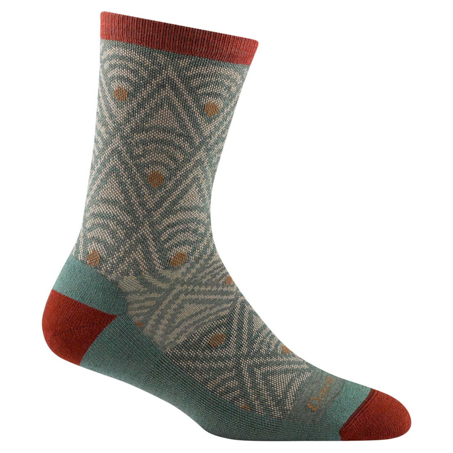 Darn Tough Deco Crew Lightweight Women's Sock - LICHEN - S