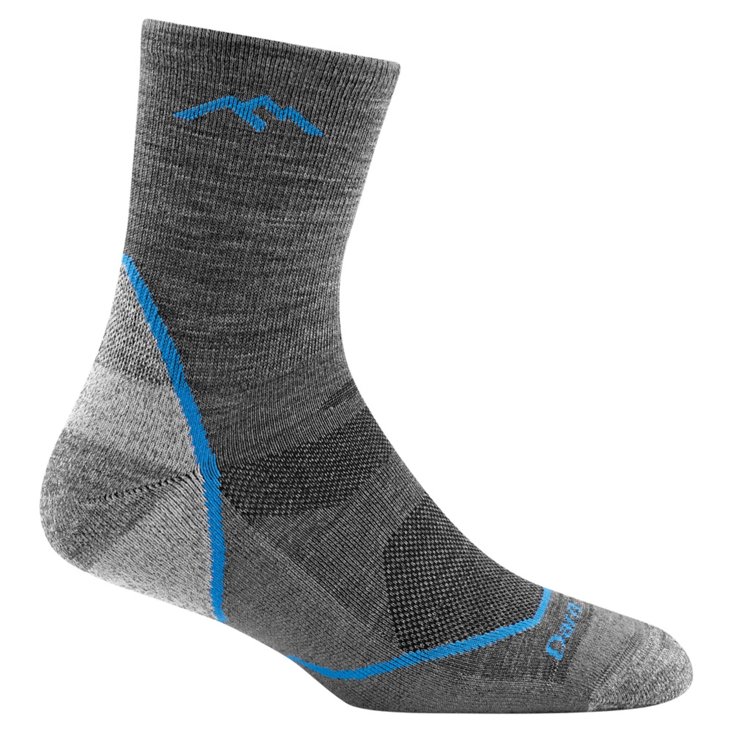 Darn Tough Light Hiker Micro Crew Youth Sock - GRAY - S