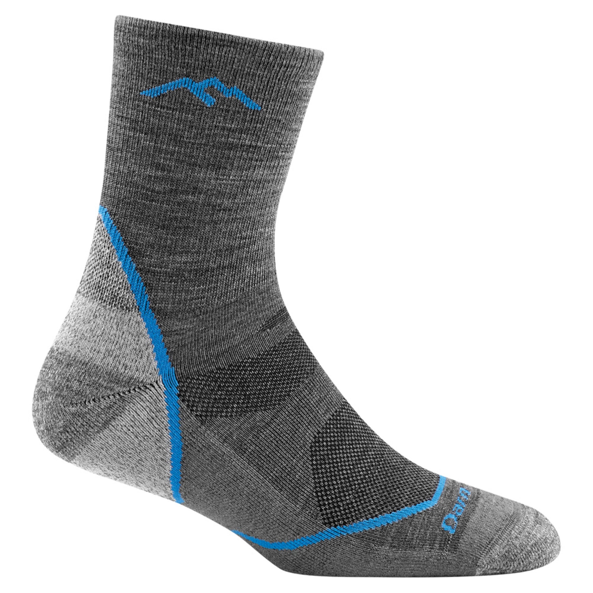 Darn Tough Light Hiker Micro Crew Youth Sock - GRAY - S
