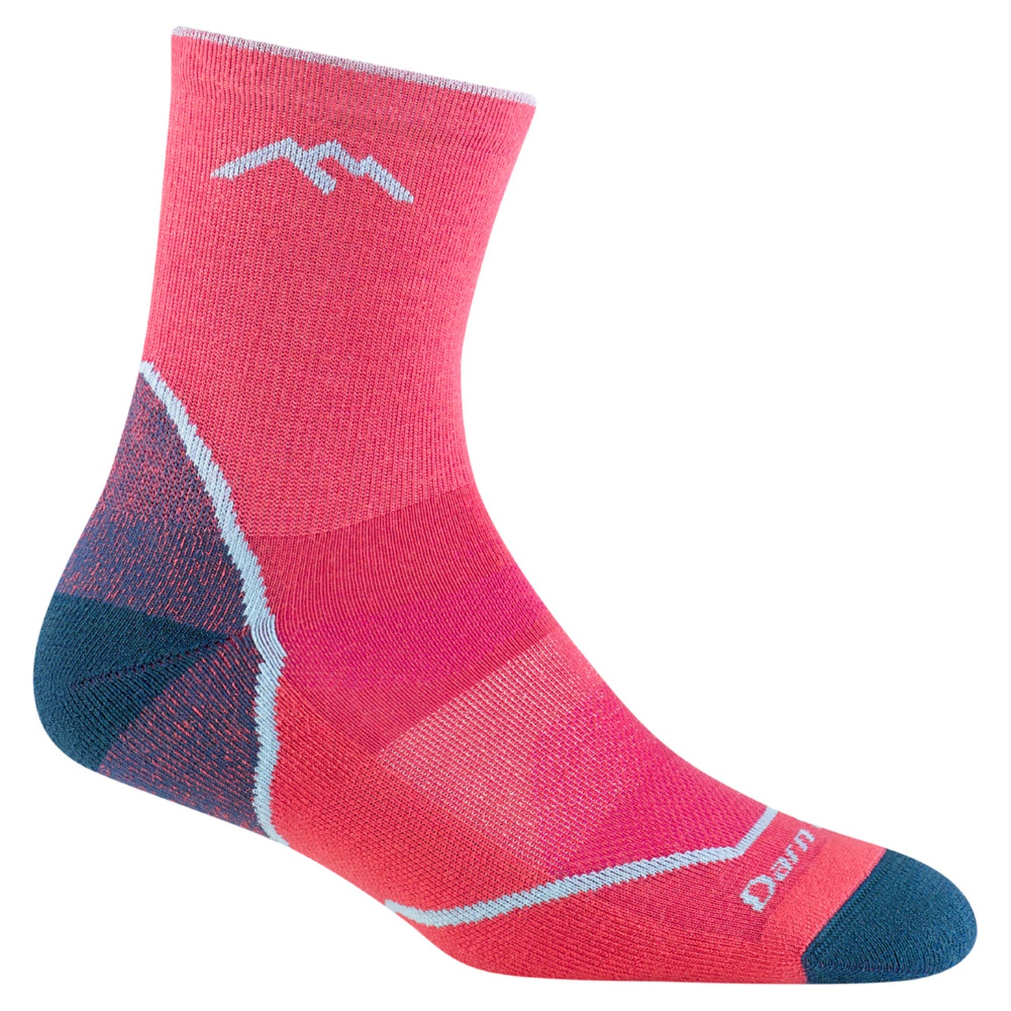 Darn Tough Light Hiker Micro Crew Youth Sock - RASPBERRY - S