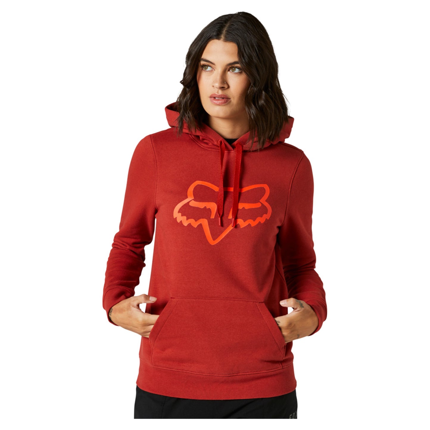 Fox Boundary Pullover Women's Fleece - RED CLAY - XL