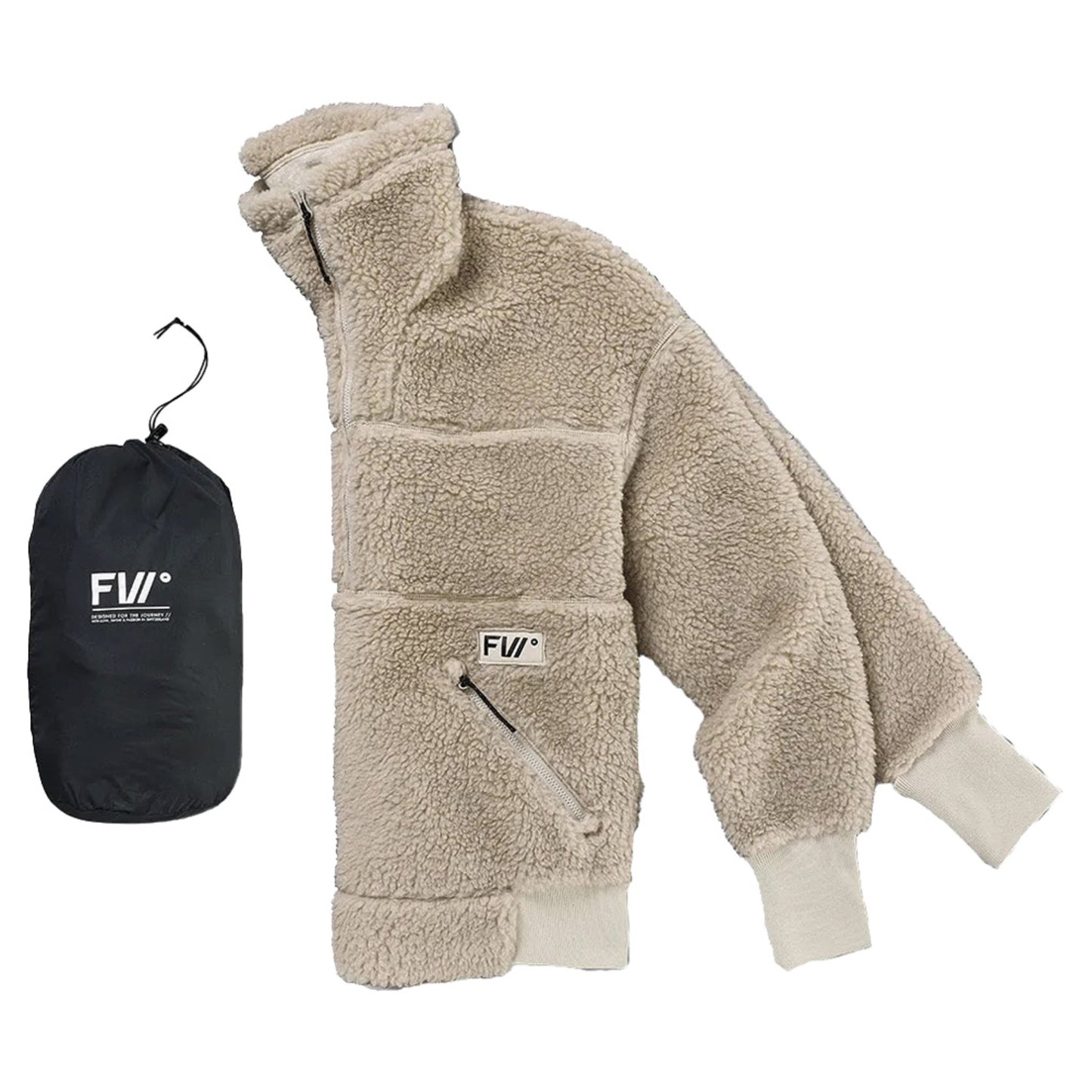 Future Wild Root Pillow Fleece Women's Jacket - SAND - S
