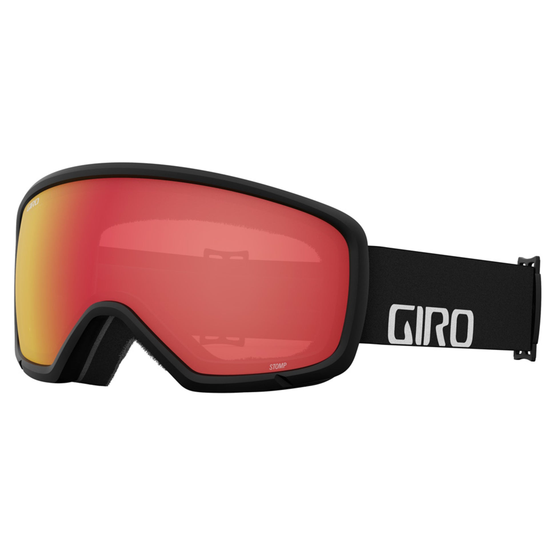 Giro Stomp Youth Goggles - BLACK WORDMARK - AMBER SCARLET