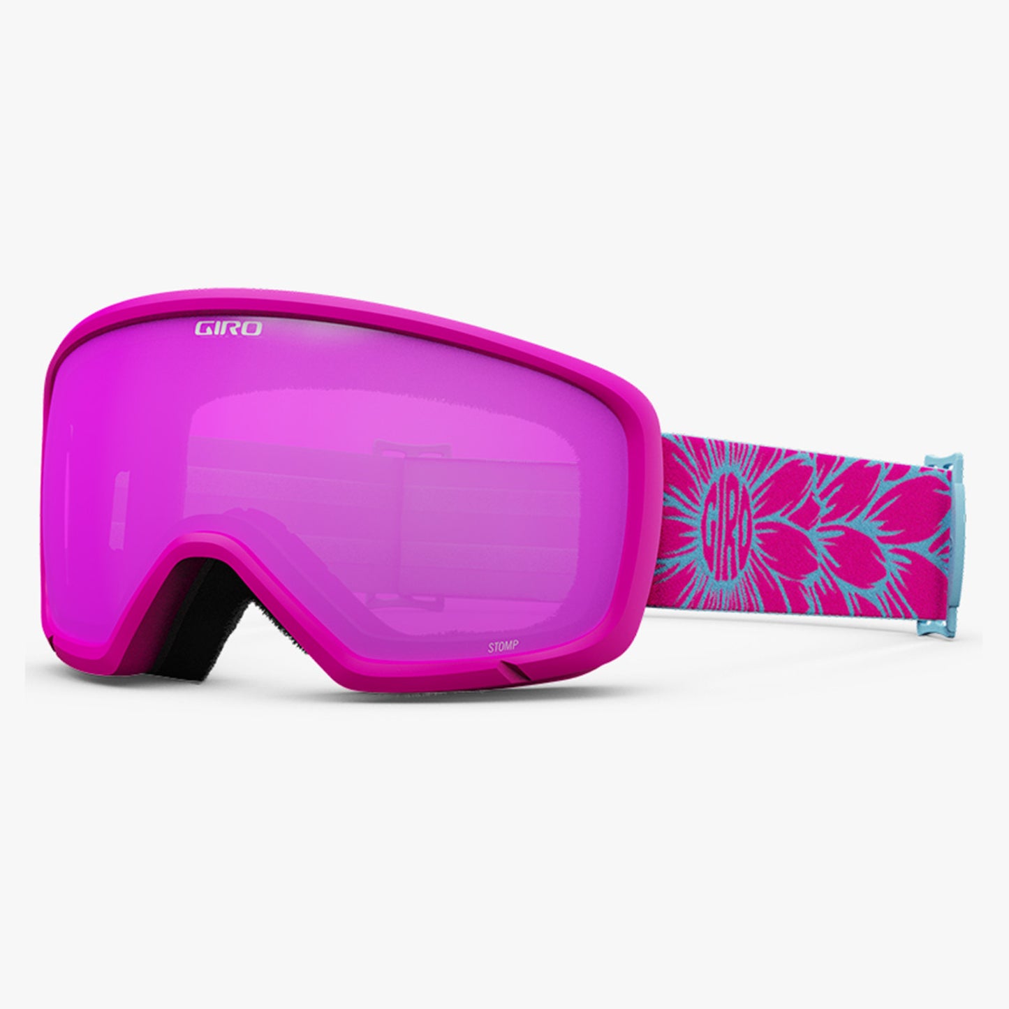 Giro Stomp Youth Goggles - Pink Bloom - Amber Pink