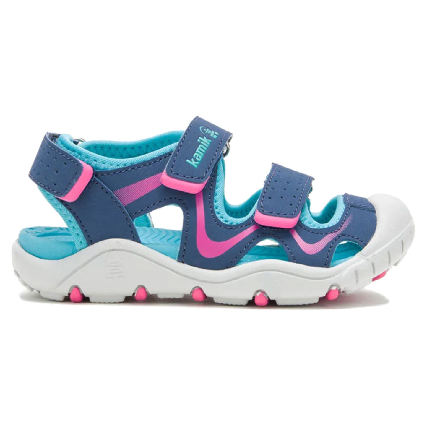 Kamik Wander Toddler Sandals - NAVY MAGENTA - 9