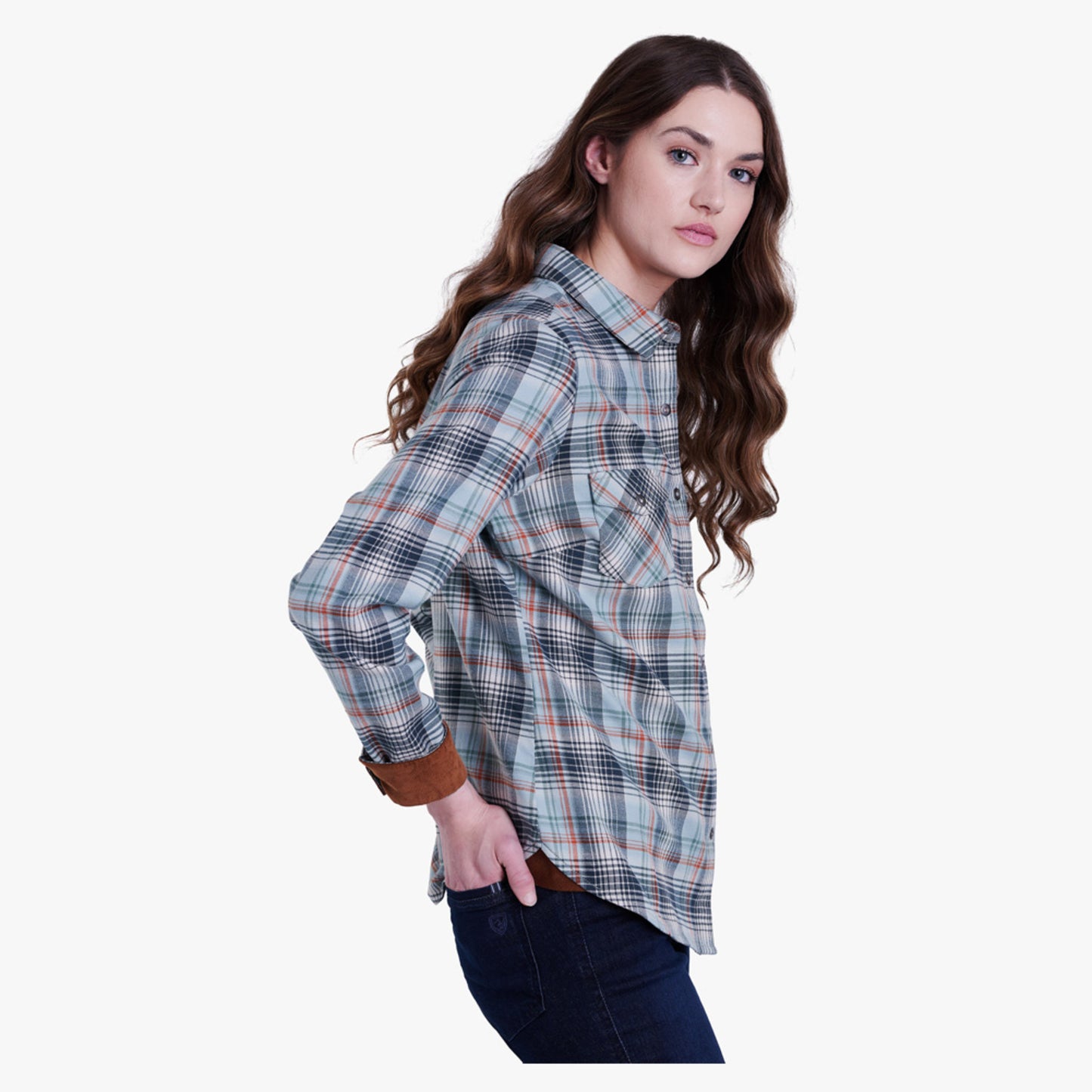 Kuhl Tess LS Women's Flannel - Evergreen - XL
