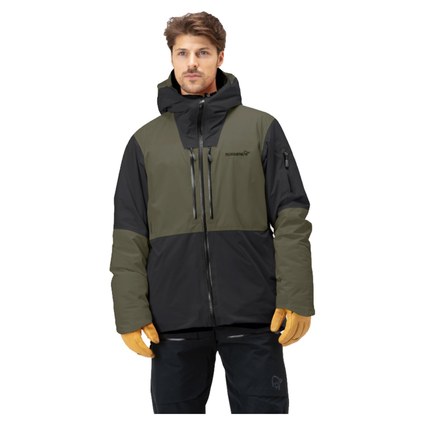 Norrona Lofoten Gore-Tex Thermo80 Men's Jacket - CAVIAR_OLIVE NI - M