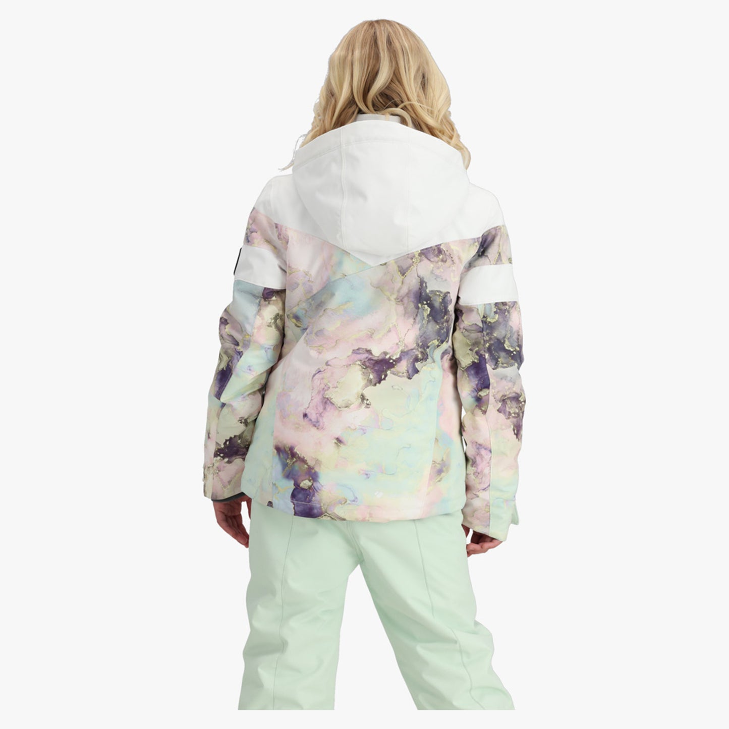 Obermeyer Taja Print Junior Jacket - Crystal Aurora - XL