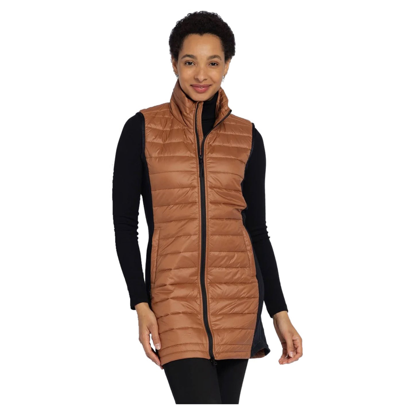Ohsho Liana Insulated Women's Vest - COGNAC - L