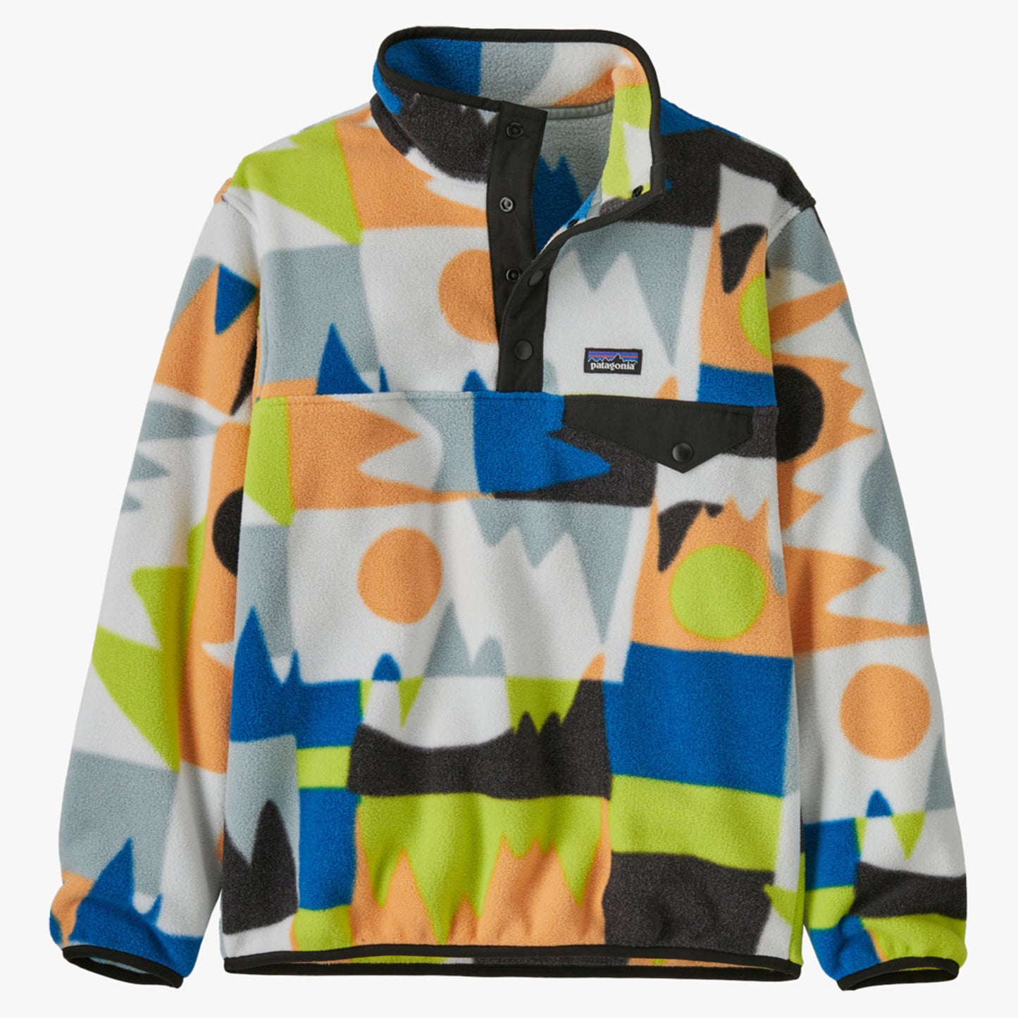 Patagonia Lightweight Synchilla Snap-T Kid's Pullover - Frontera Endless Blue - XXL