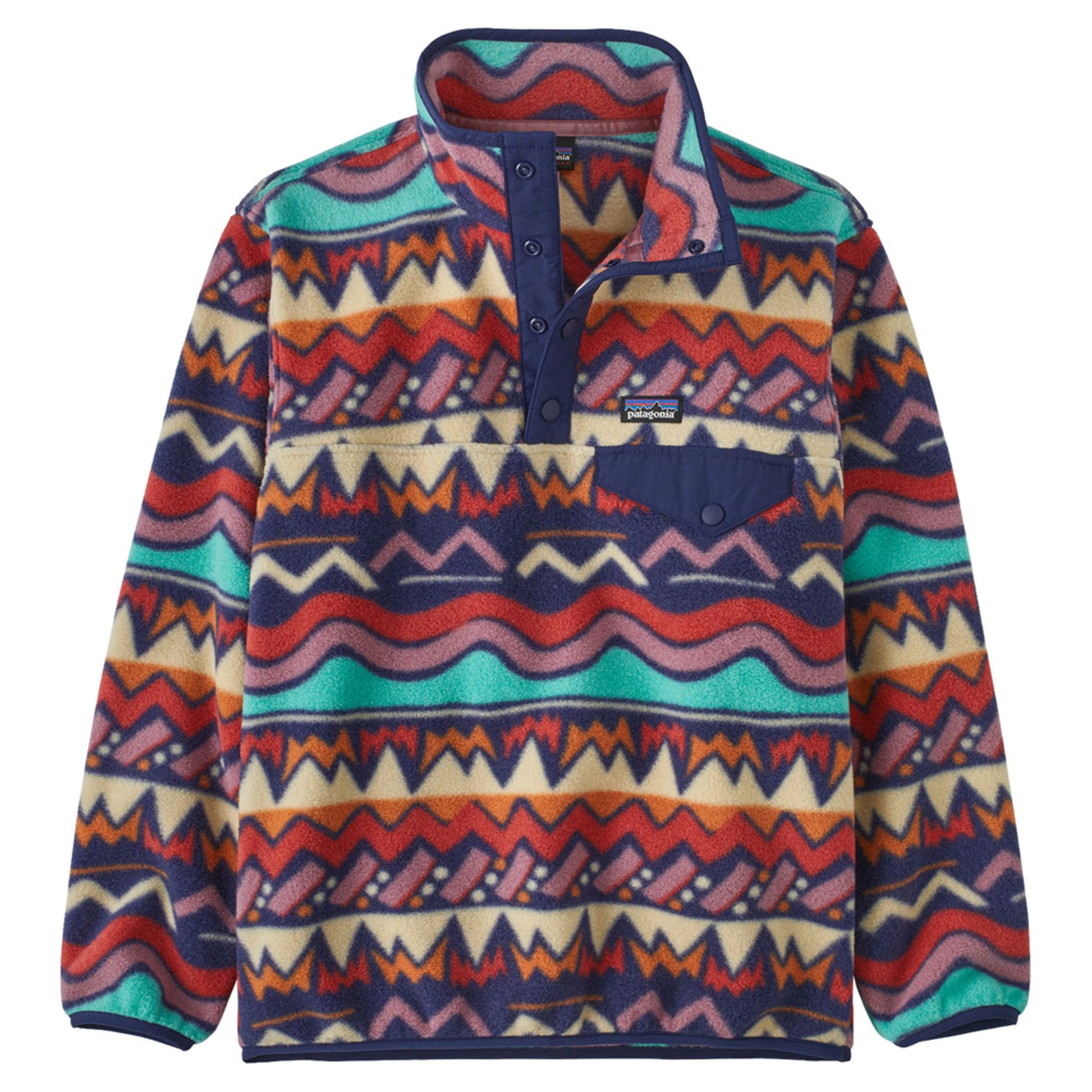 Patagonia Lightweight Synchilla Snap-T Kid's Pullover - LOFOTEN GEO SOU - XXL