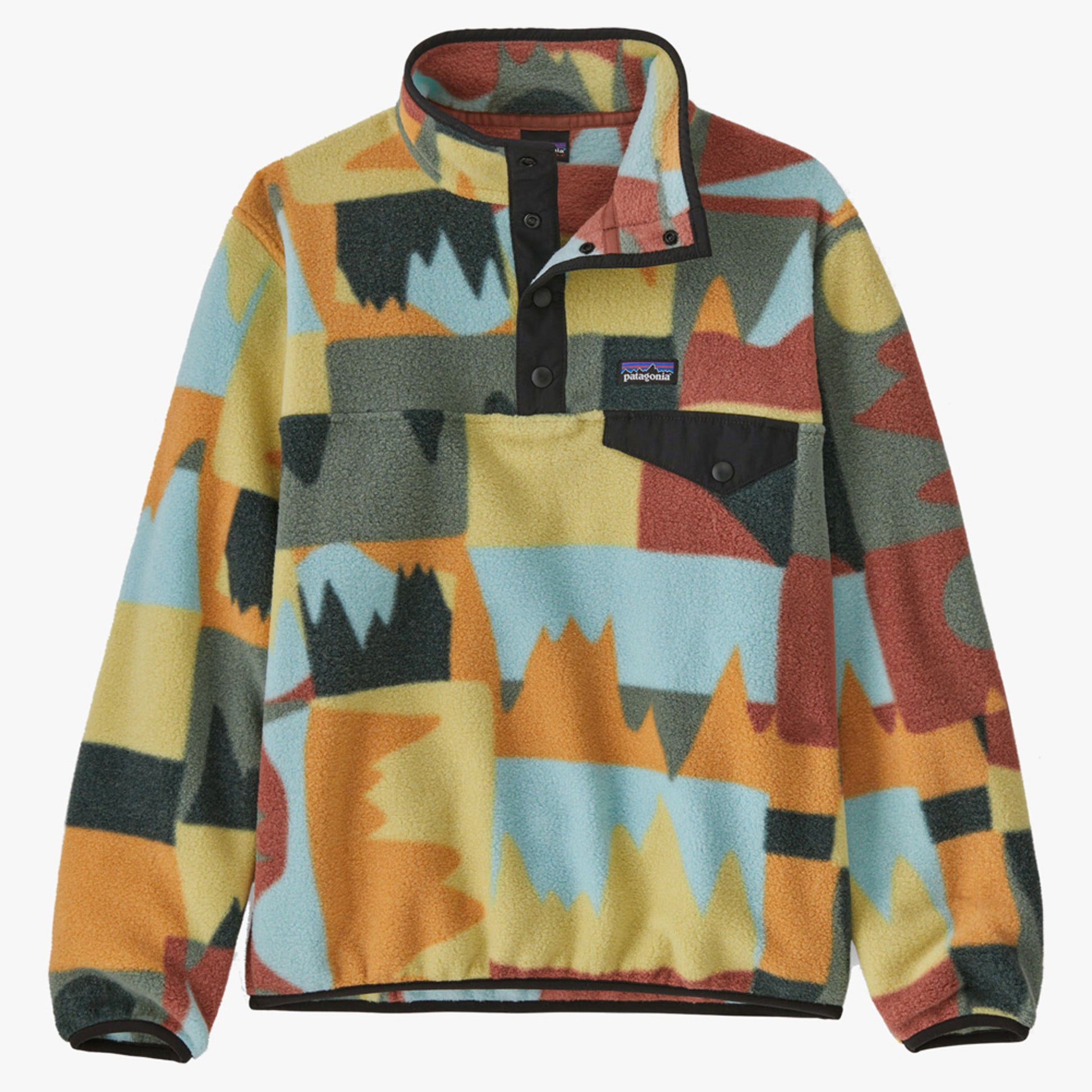 Patagonia Lightweight Synchilla Snap-T Kid's Pullover - Frontera Skiff Blue - XXL