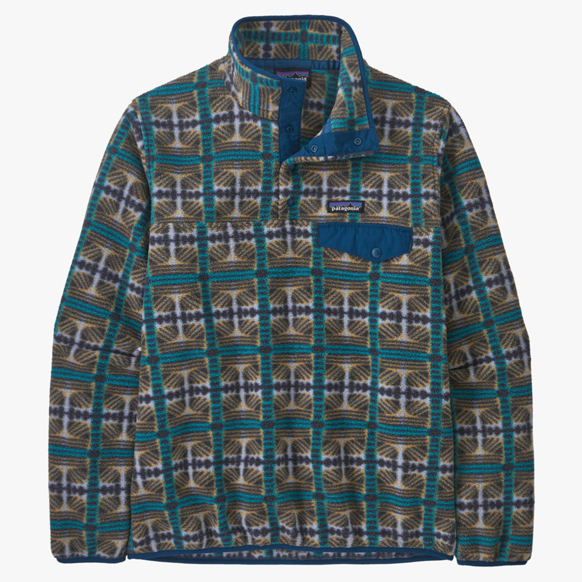 Patagonia Lightweight Synchilla Snap-T Women's Pullover - Snow Beam: Pale Periwinkle - XXL