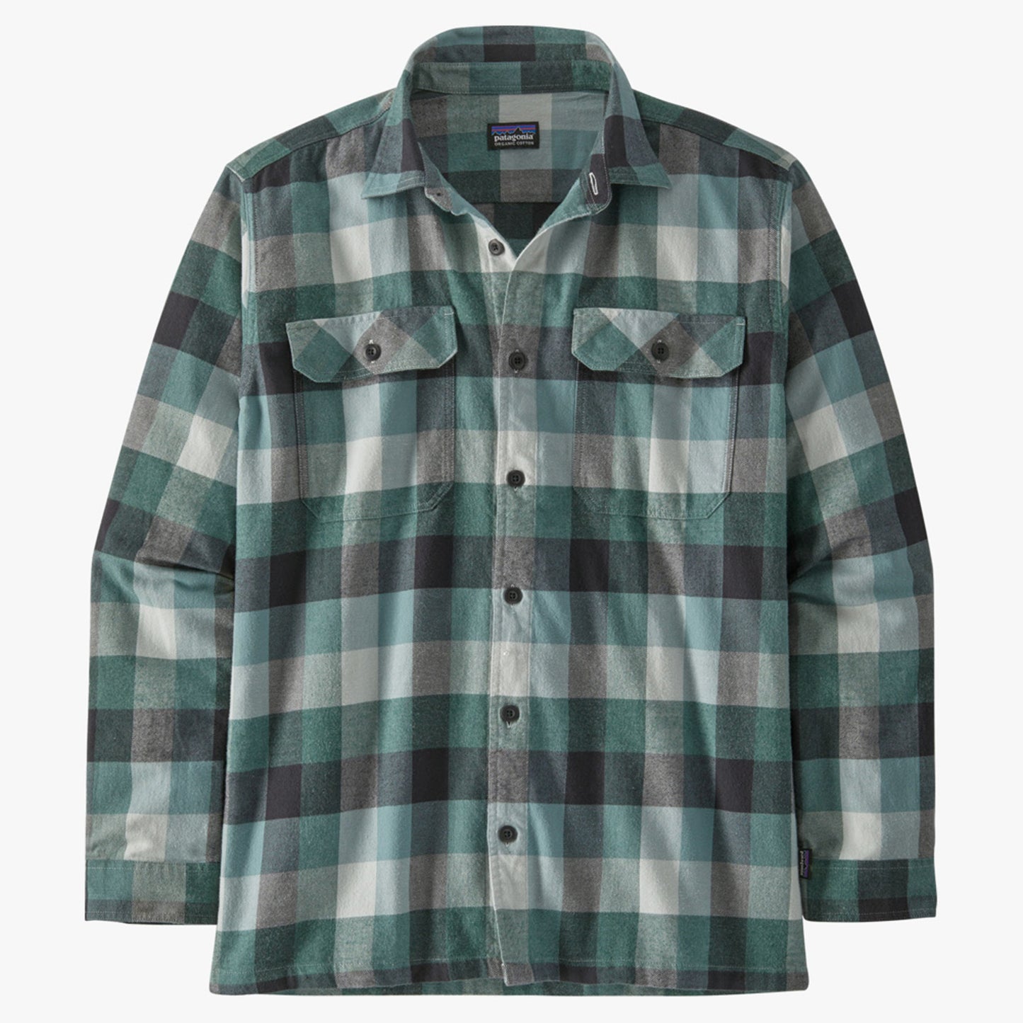 Patagonia LS Organic Cotton MW Fjord Men's Flannel Shirt - Guides: Nouveau Green - XXL
