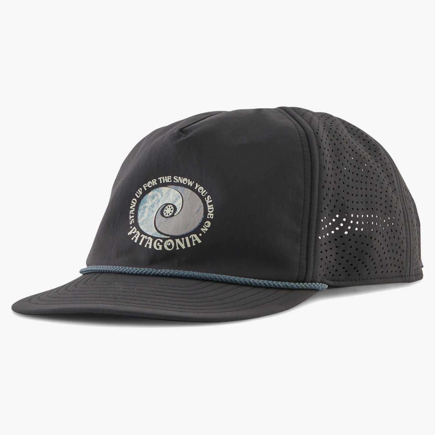 Patagonia Snowfarer Cap - Snowstitcher Drift: Ink Black