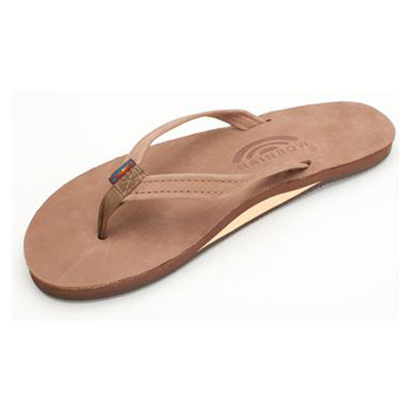 Rainbow Sandals Single Layer Premier Narrow Strap Women's Sandals - DARK BROWN - XL