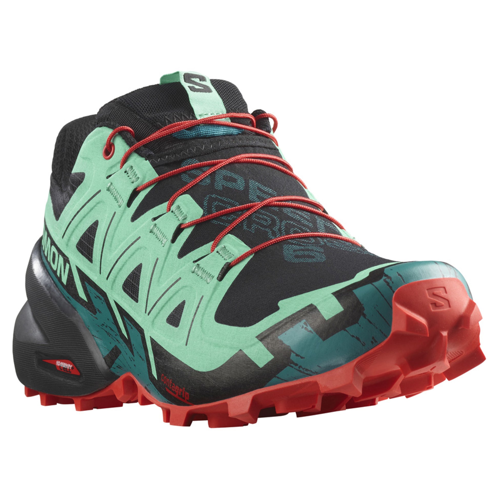 Salomon Speedcross 6 Women's Trail Running Shoe - BLACK_BISCAY GR - 9.5