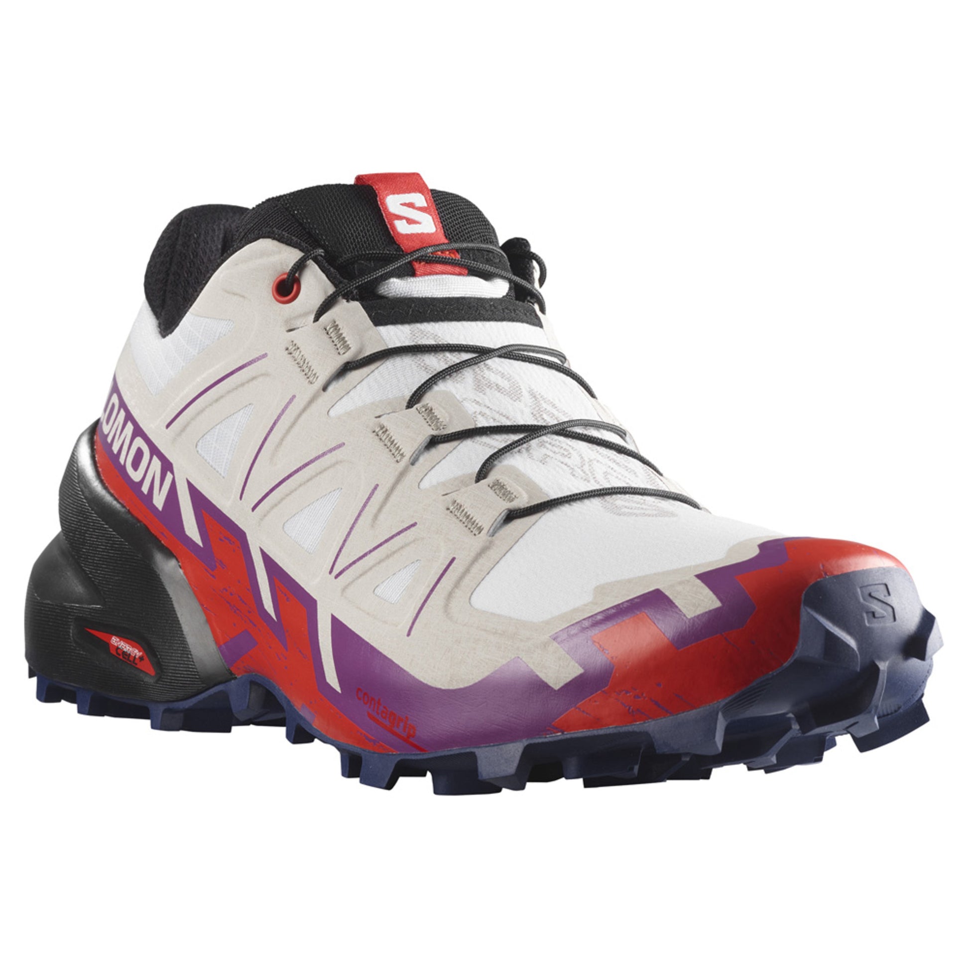 Salomon Speedcross 6 Women's Trail Running Shoe - WHITE_SPARKLING - 9.5
