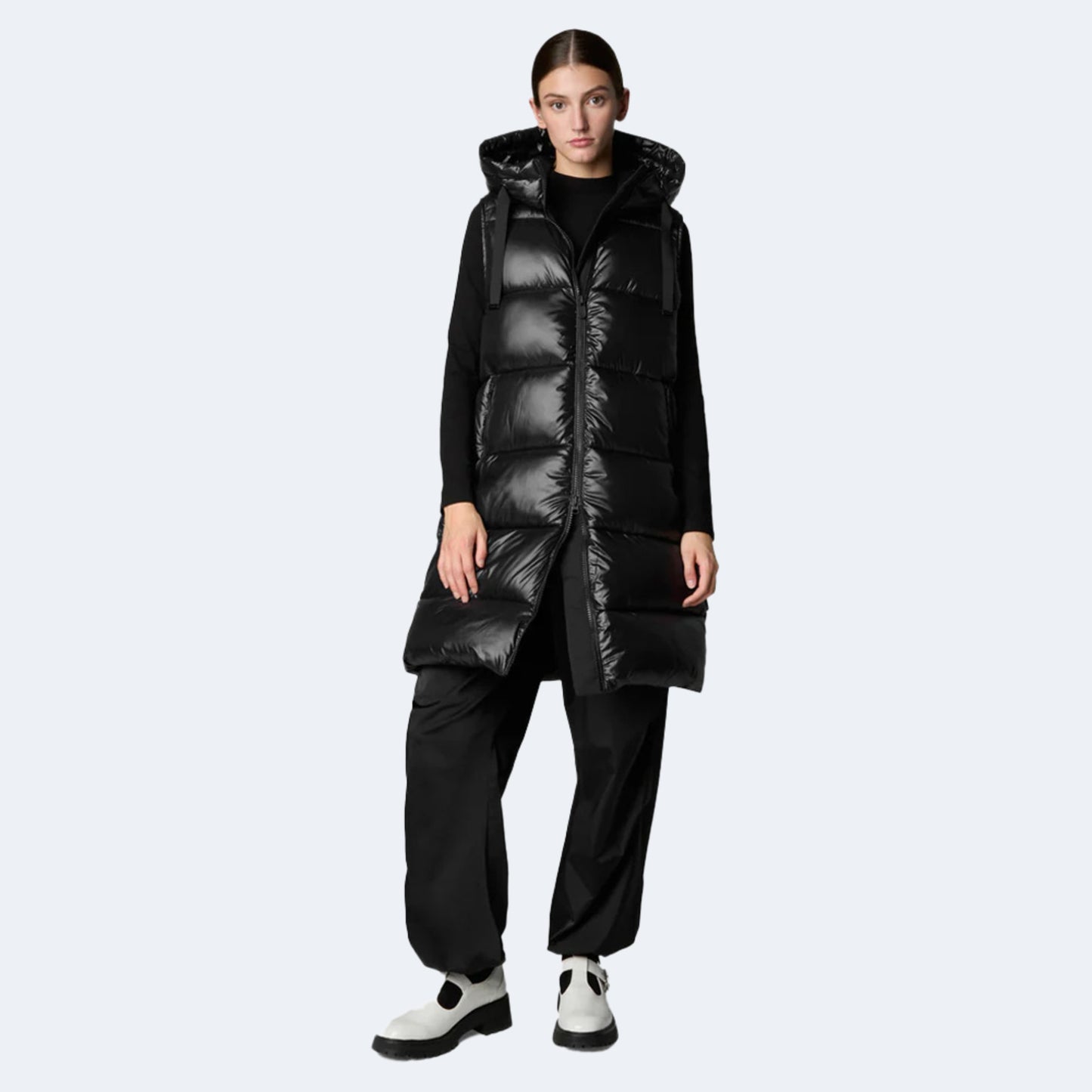 Save The Duck Iria Long Hooded Puffer Women's Vest