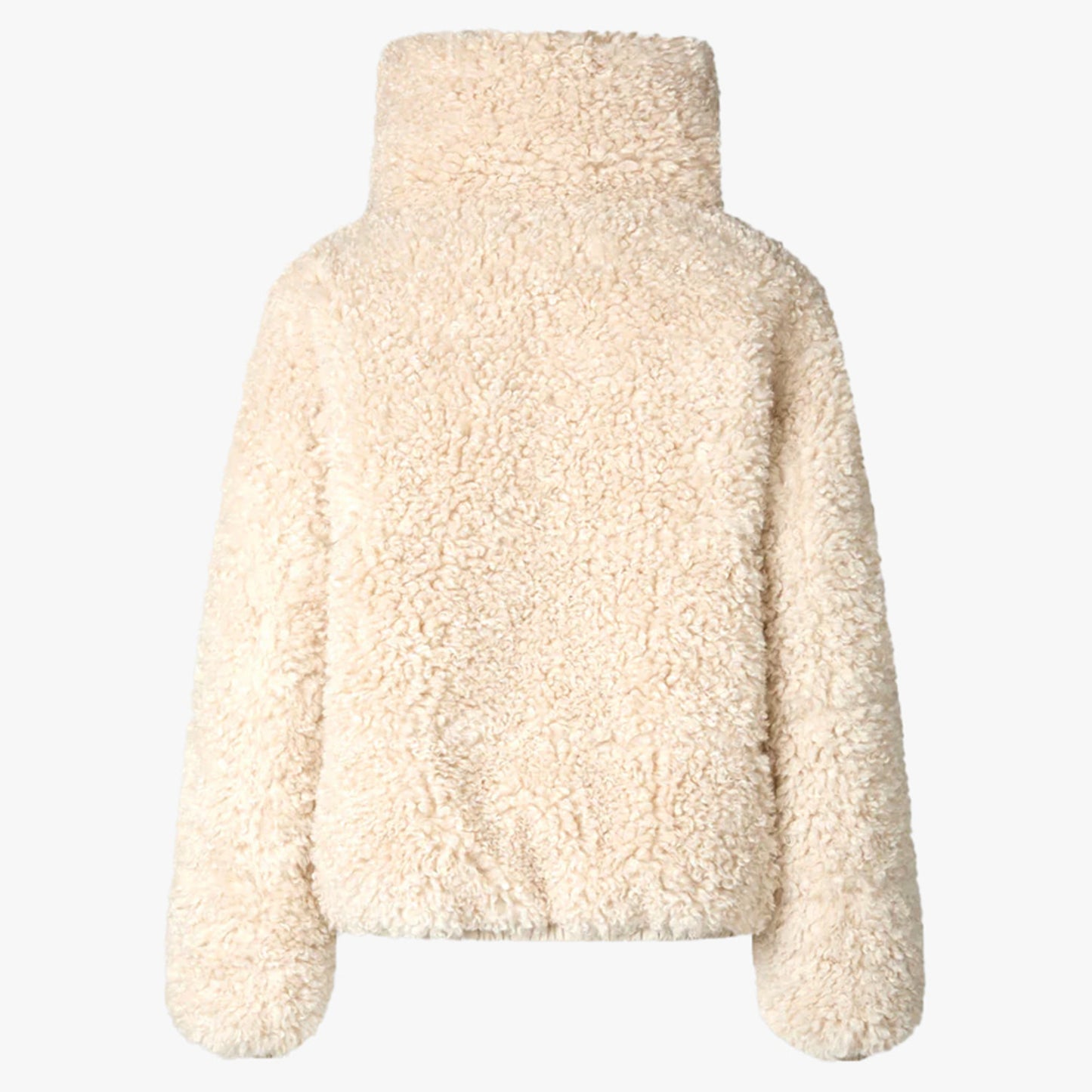 Save The Duck Kennie Insulated Faux Shearling Women's Jacket - Shore Beige - 4
