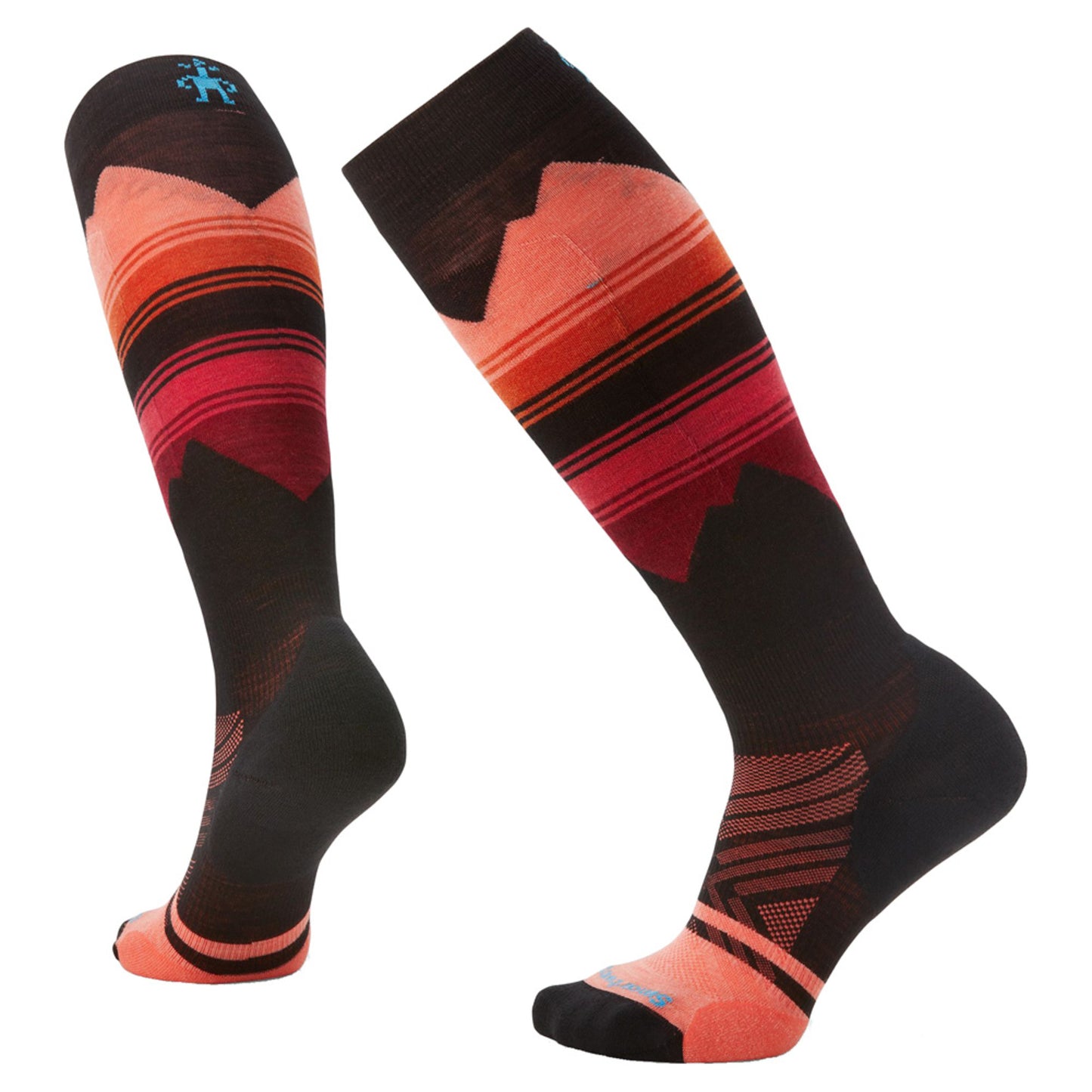 Smartwool Ski Targeted Cushion Pattern OTC Women's Sock - BLACK - S