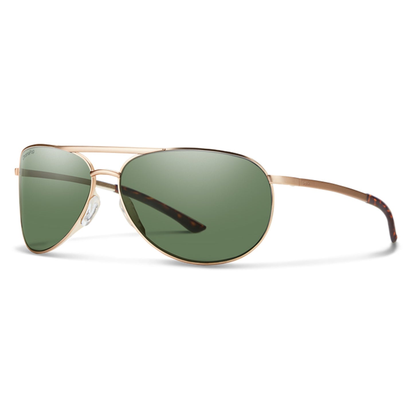 Smith Serpico Slim 2 Sunglasses - MATTE GOLD - CP POLARIZED GR
