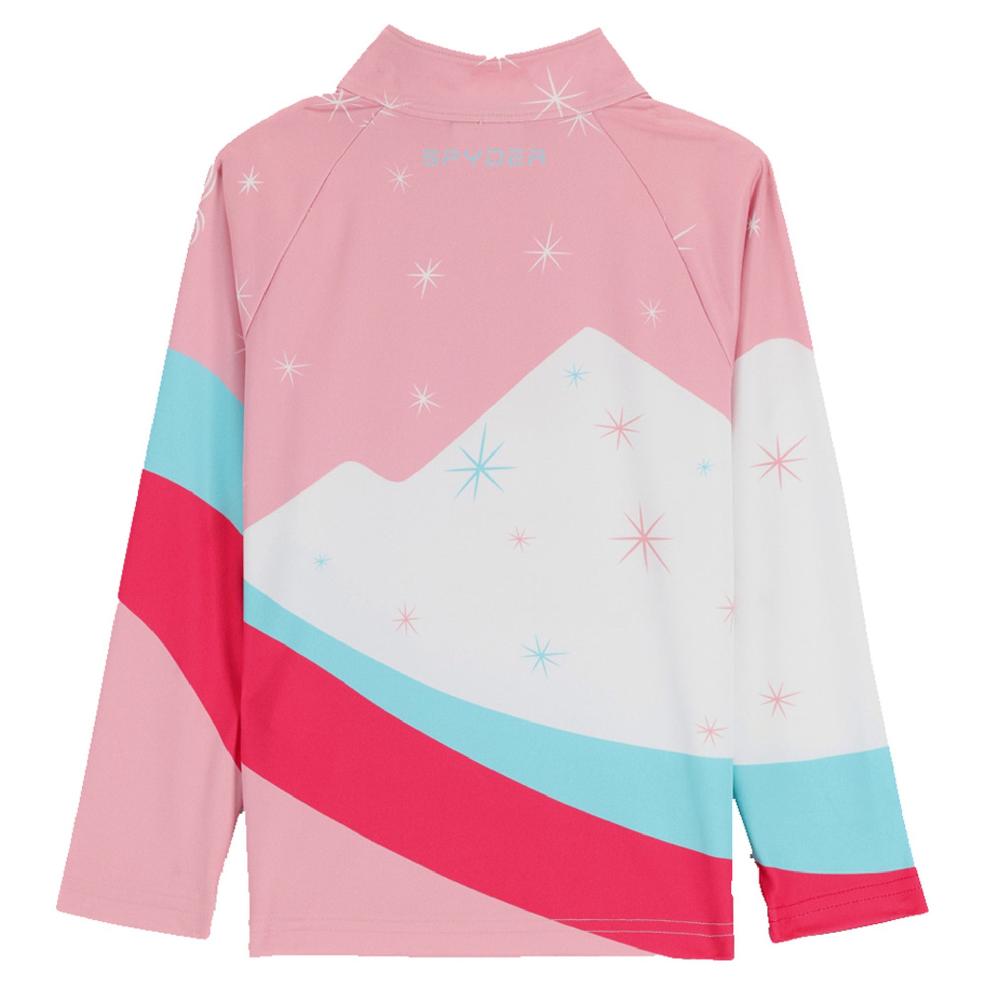 Spyder Bitsy Reflect 1/4 Zip Little Girl's Top - PETAL - 7