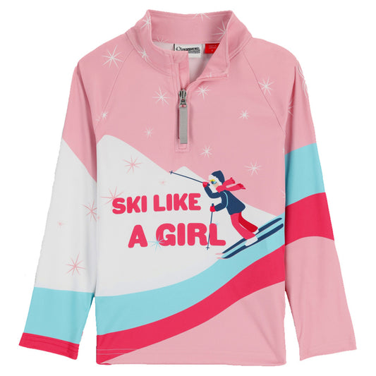 Spyder Bitsy Reflect 1/4 Zip Little Girl's Top