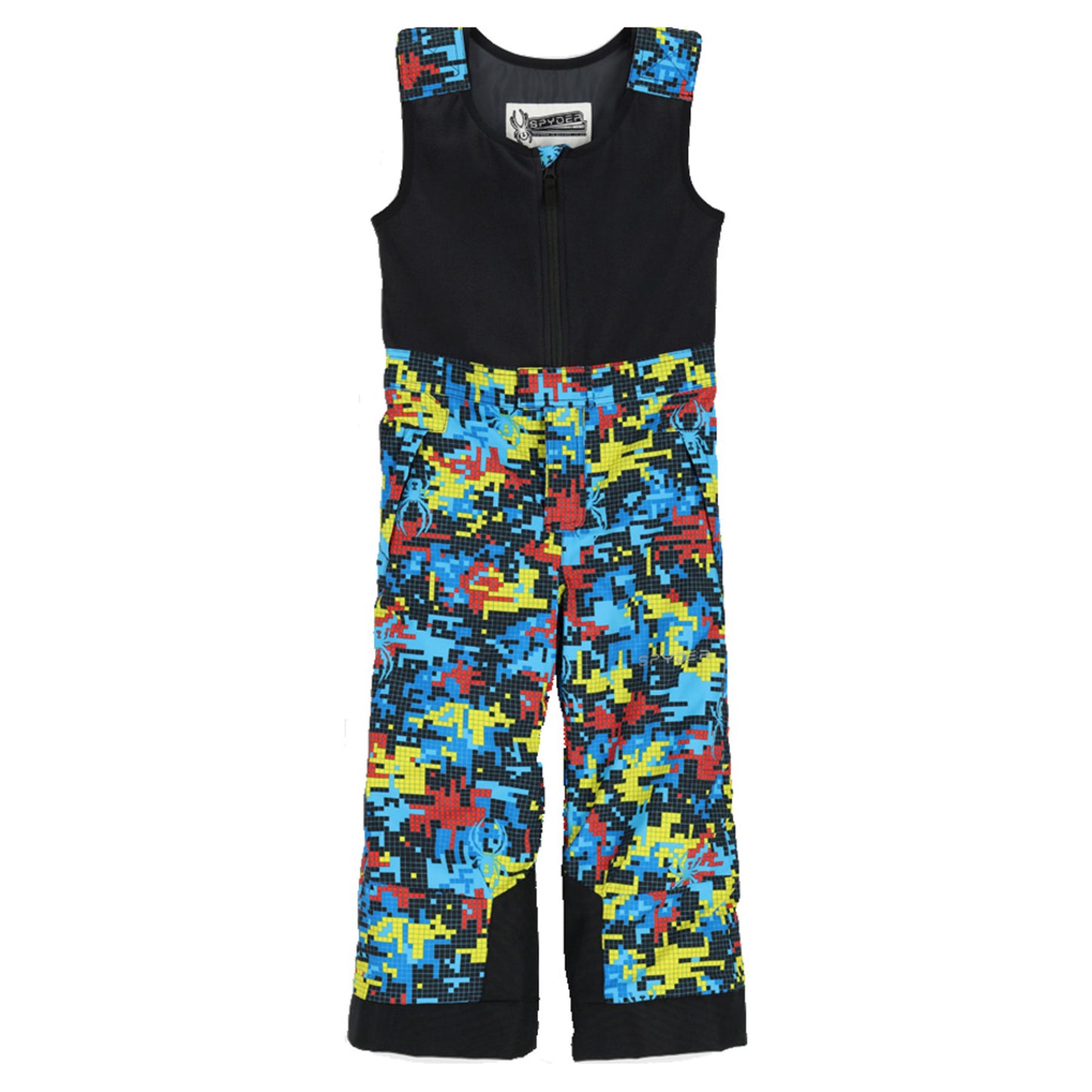 Spyder Mini Expedition Little Boy's Snow Bibs - DIGI BUG - 6