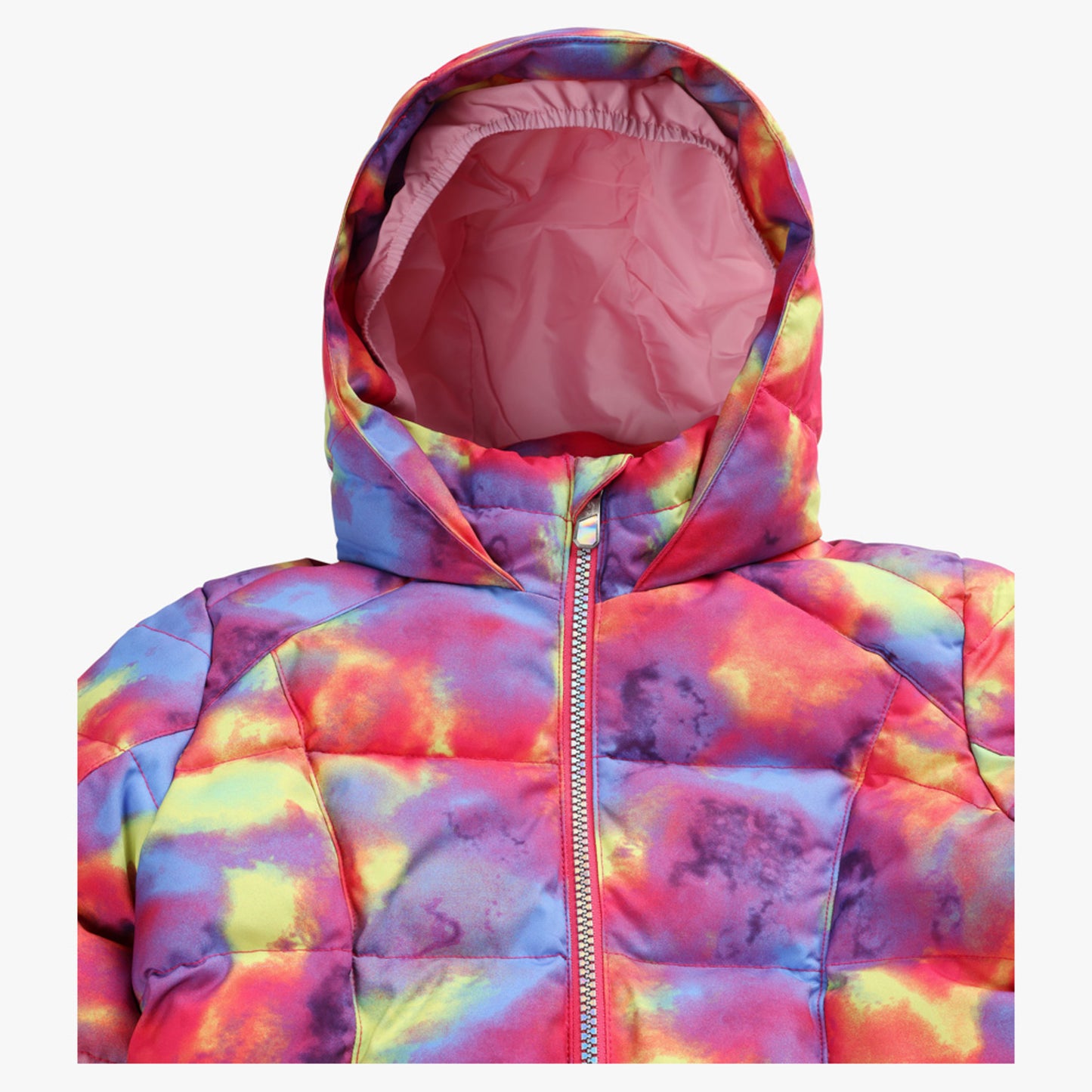 Spyder Zadie Synthetic Down Little Girl's Jacket - Pink Combo - 7